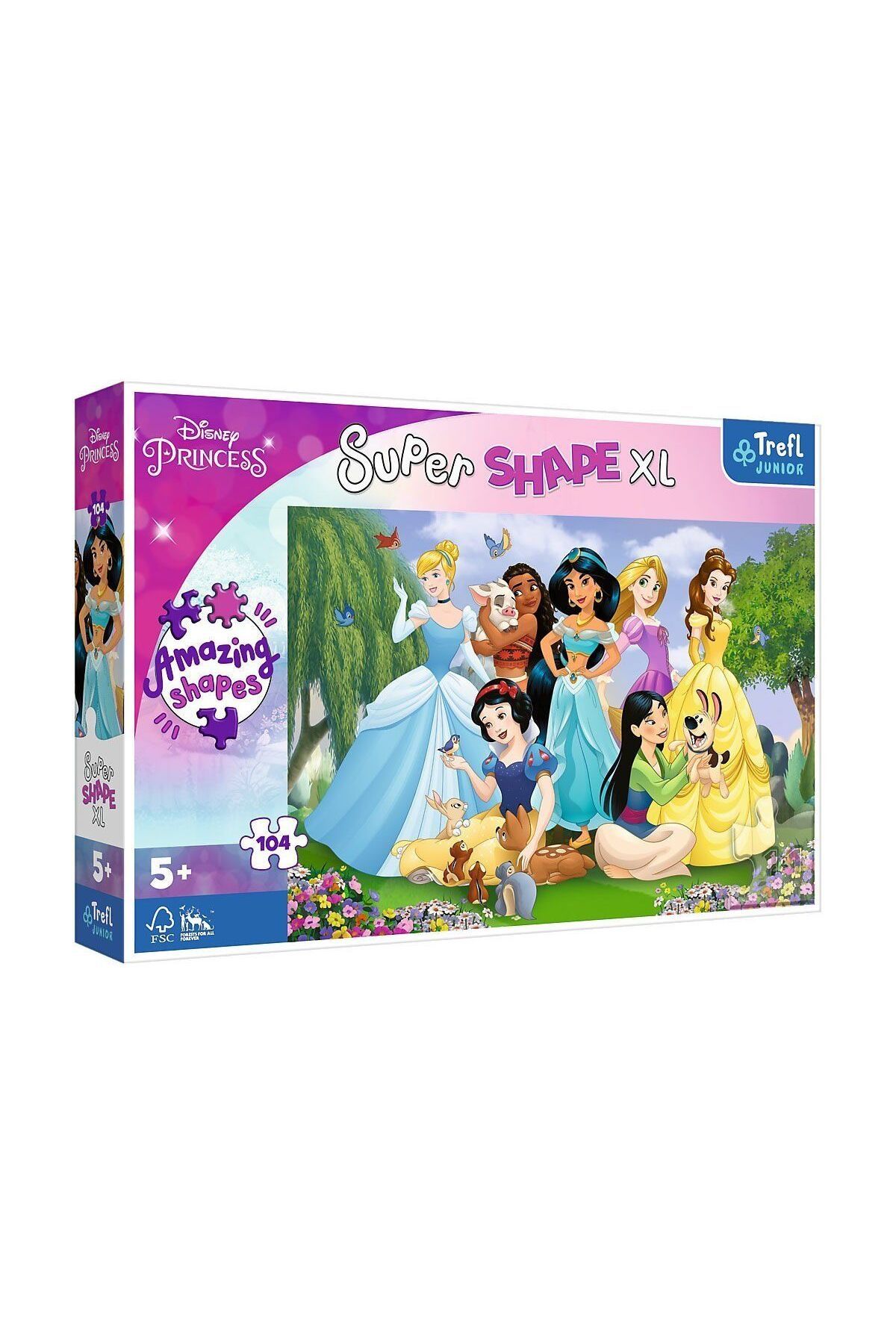 VARDEM OYUNCAK PUZZLE-50019 Princess 104 Parça Çocuk Puzzle