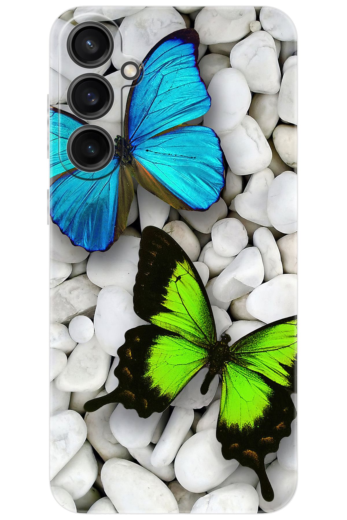 Ceppare Samsung Galaxy S23 FE (SM-S711B) Uyumlu Kılıf Desen Baskılı Silikon Kelebekler STK:148 CP-awAZbbh