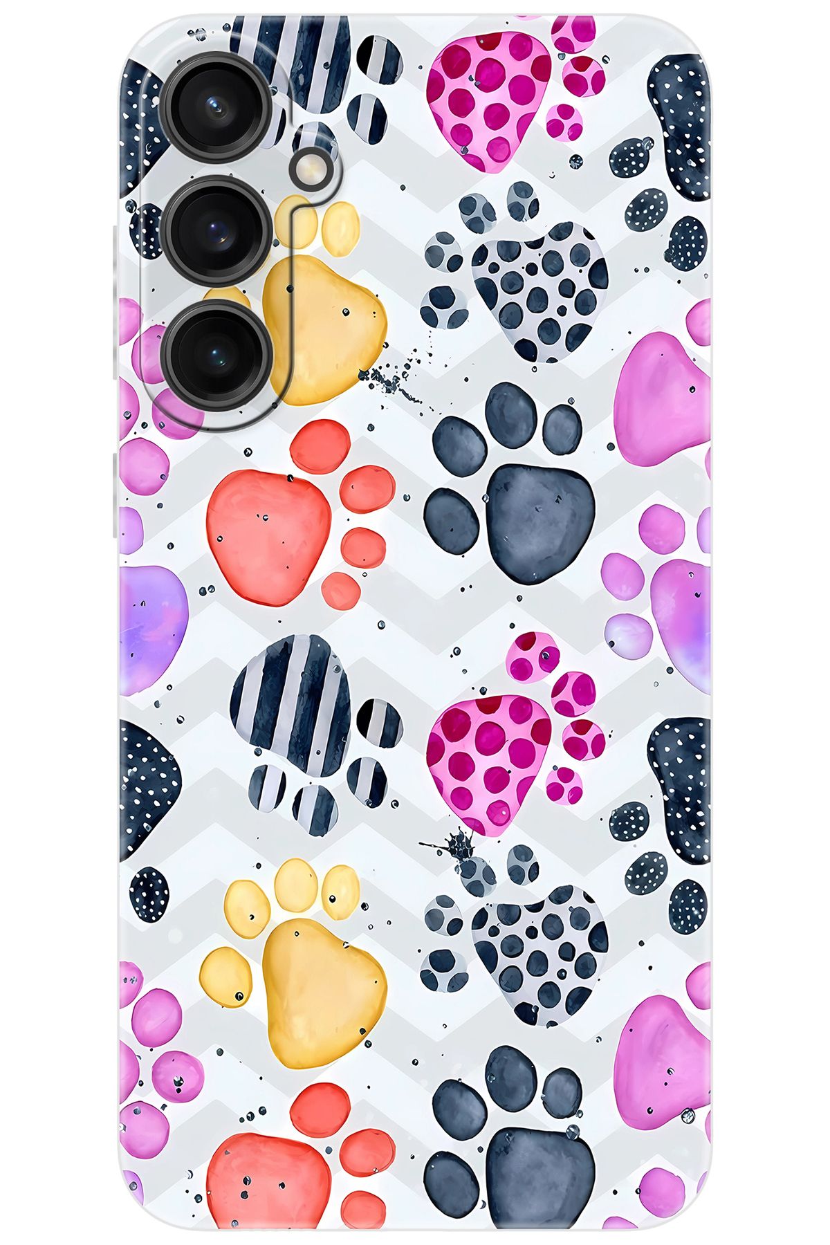 Ceppare Samsung Galaxy S23 FE (SM-S711B) Uyumlu Kılıf Desen Baskı Silikon Renkli Patiler STK:670 CP-PVT8YDp