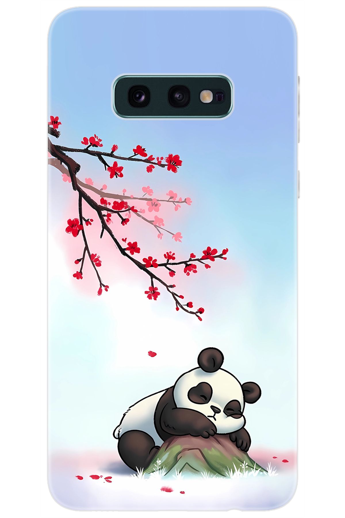 Ceppare Samsung Galaxy S10E (SM-G970F) Uyumlu Kılıf Desen Baskılı Silikon Uyuyan Panda STK:627 CP-Bj9gMQX