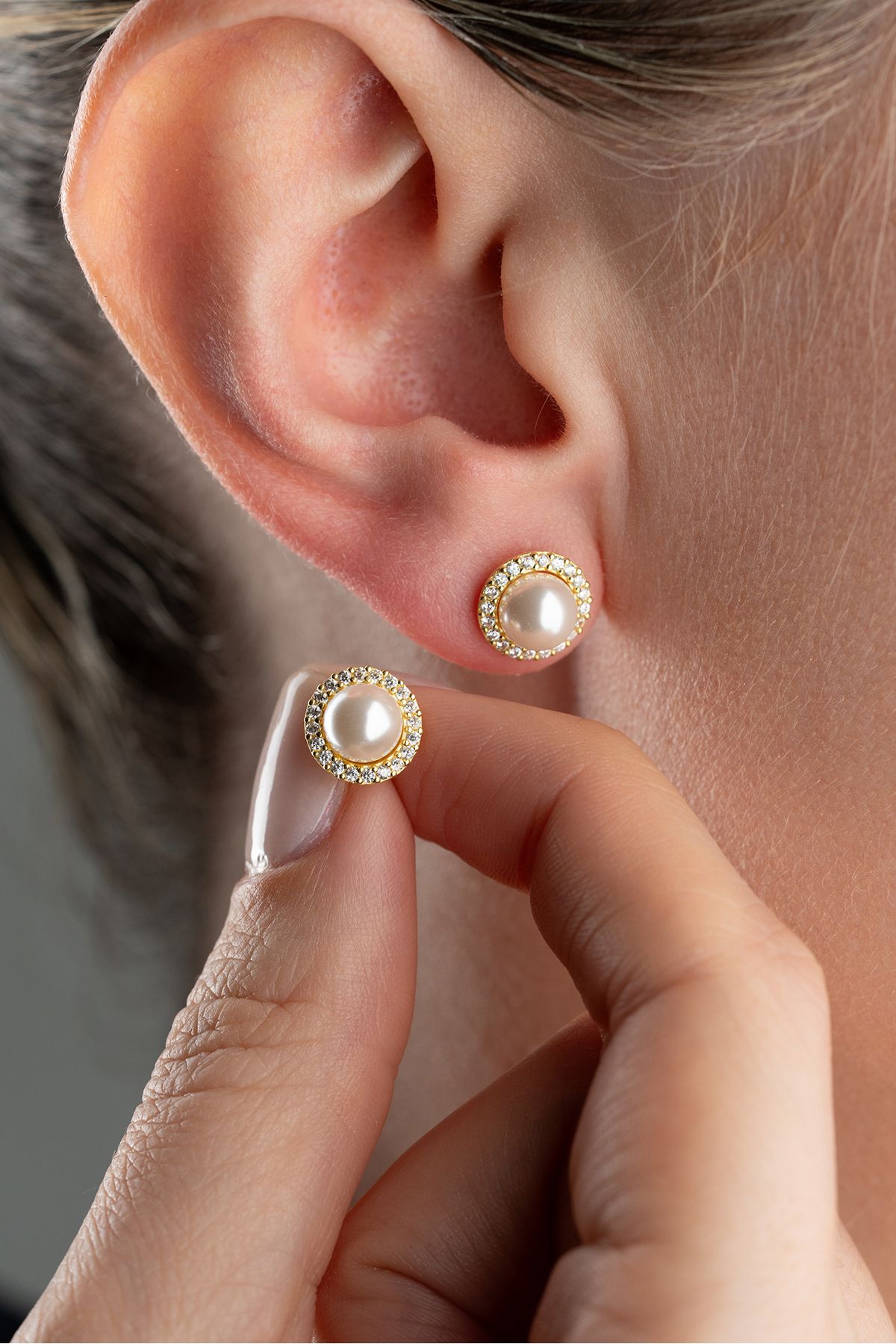 Silvano Jewelry 925 Ayar Gümüş İnci Küpesi