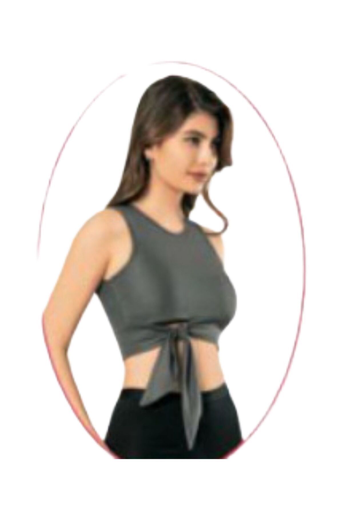 Lüx Wood 8153 KADIN PEDLİ CROP ASKILLI