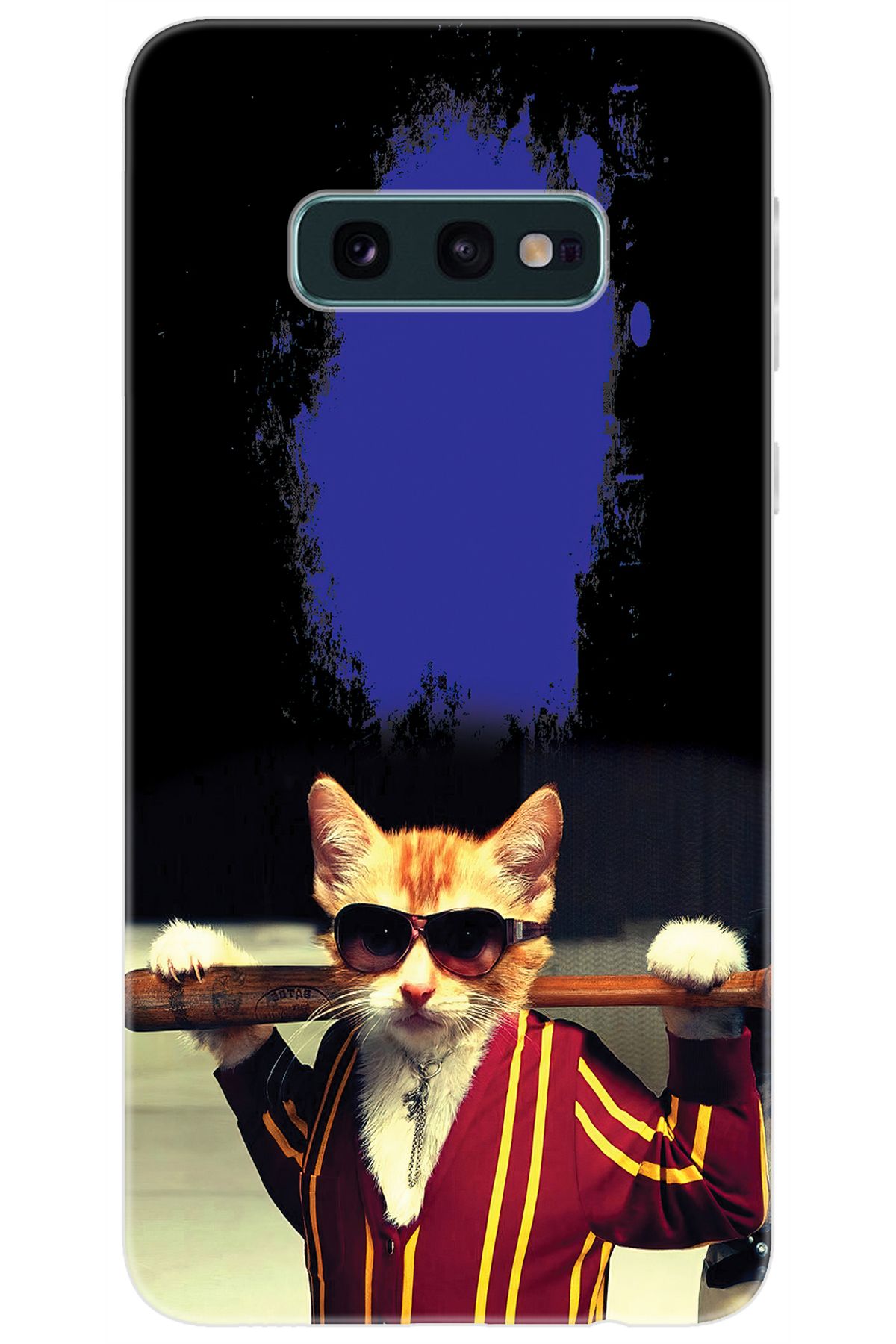 Ceppare Samsung Galaxy S10E (SM-G970F) Uyumlu Kılıf Desen Baskılı Silikon Artist Kedi STK:481 CP-cjwL78J