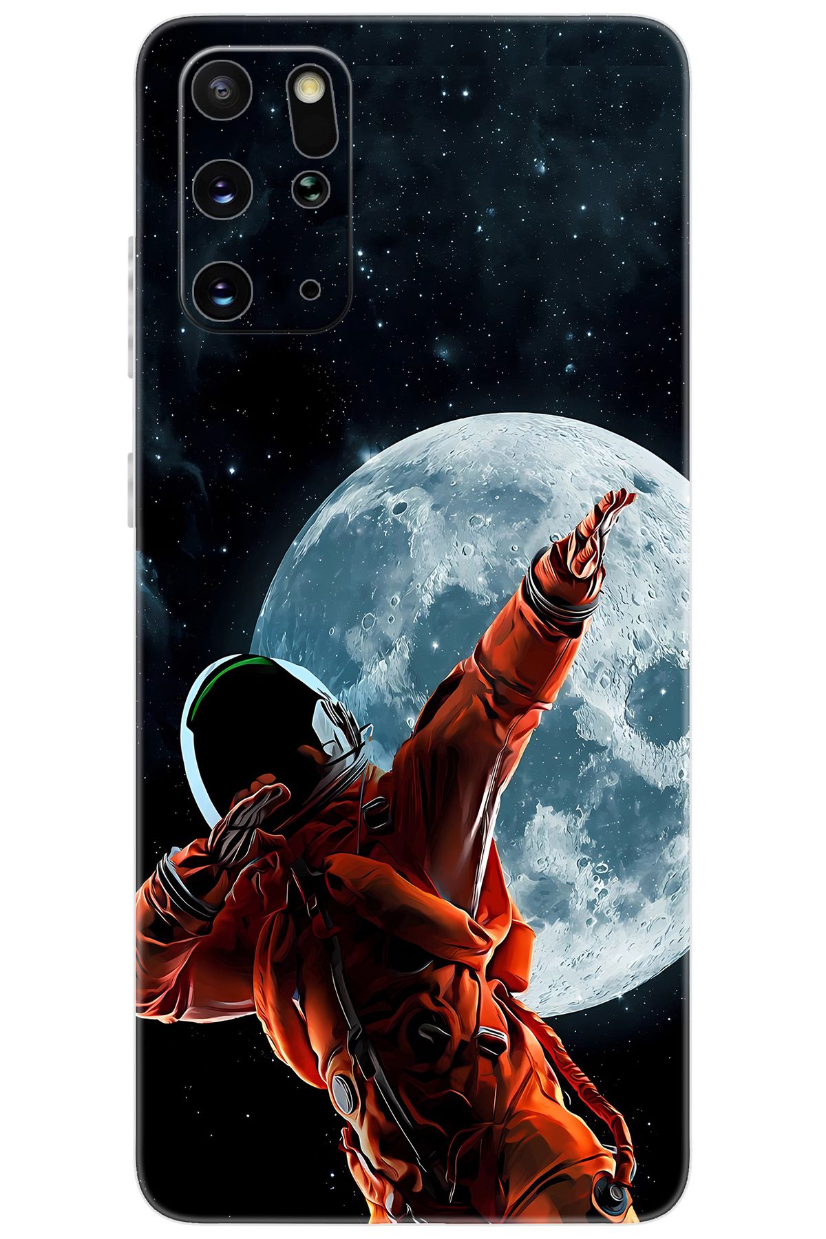 Ceppare Samsung Galaxy S20 PLUS (SM-G985F) Uyumlu Kılıf Desen Baskılı Silikon Astronot STK:674 CP-yDIZ29V