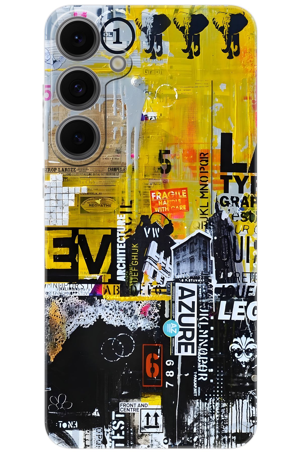 Ceppare Samsung Galaxy S24 FE (SM-S721B) Uyumlu Kılıf Desen Baskılı Silikon Sokak Sanatı STK:706 CP-BACo5Cy