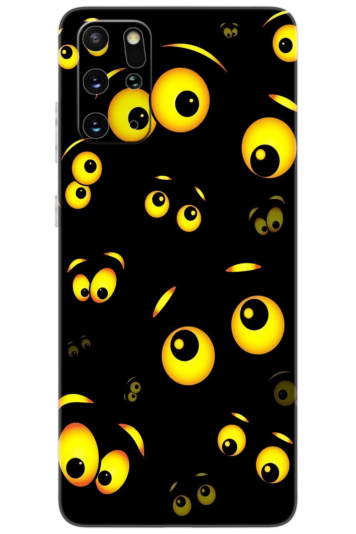Ceppare Samsung Galaxy S20 PLUS (SM-G985F) Uyumlu Kılıf Desen Baskı Silikon Emoji Gözler STK:746 CP-rpAFGle