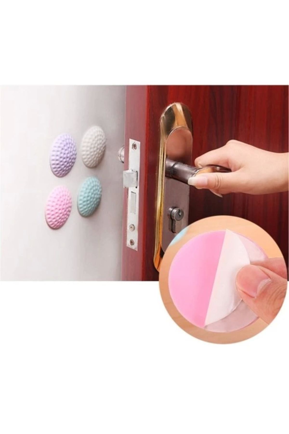 MT29 GİYİM Çok Amaçlı Silikon Kapı Duvar Koruyucu Tampon - 4lü Paket