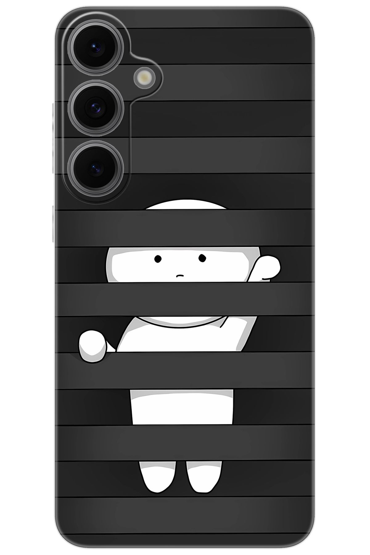 Ceppare Samsung Galaxy S24 FE (SM-S721B) Uyumlu Kılıf Desenli Silikon Saklanan Karakter STK:665 CP-lmfmHpV