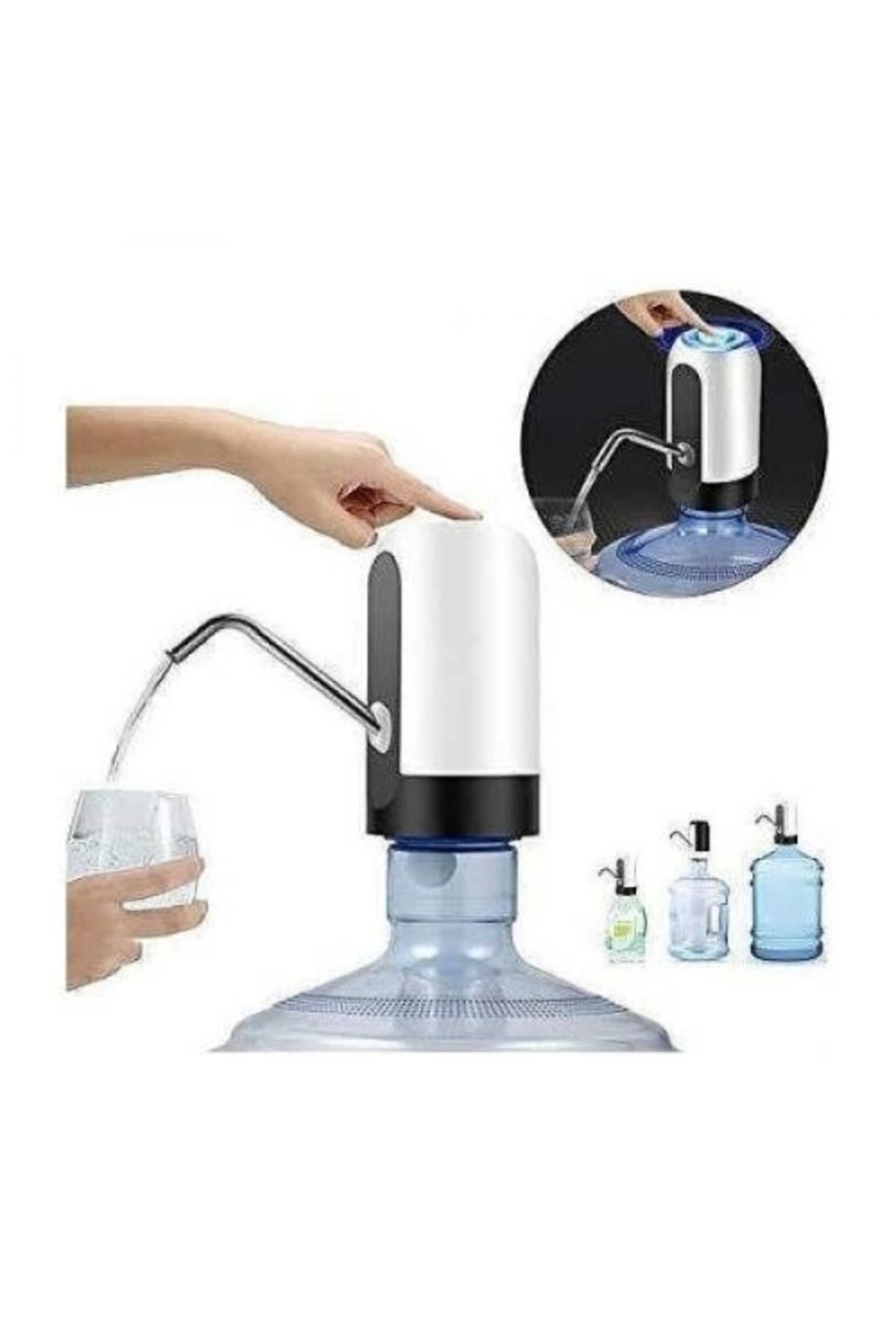 MELFSHOP Şarjlı Damacana Su Pompası