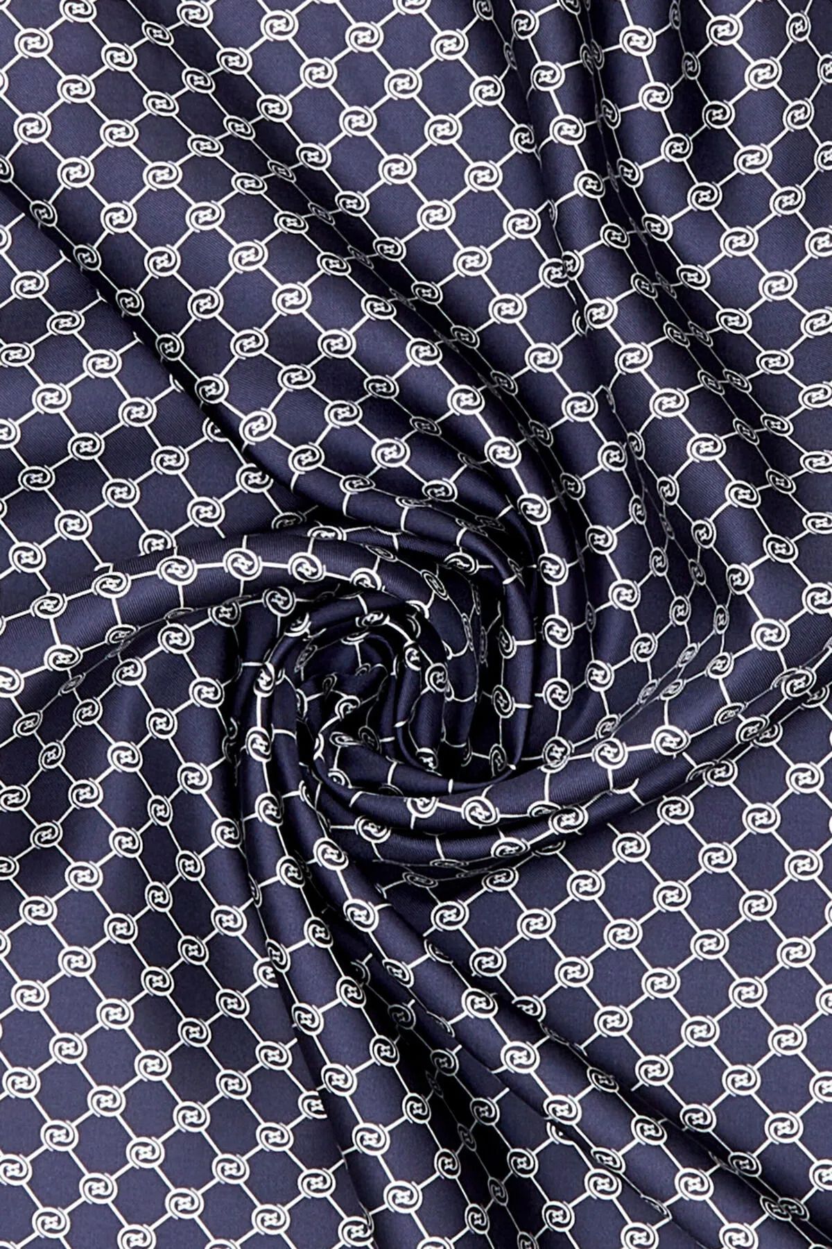 Vakko ÖZEL SERİ %100 İPEK MONOGRAM DESENLİ EŞARP