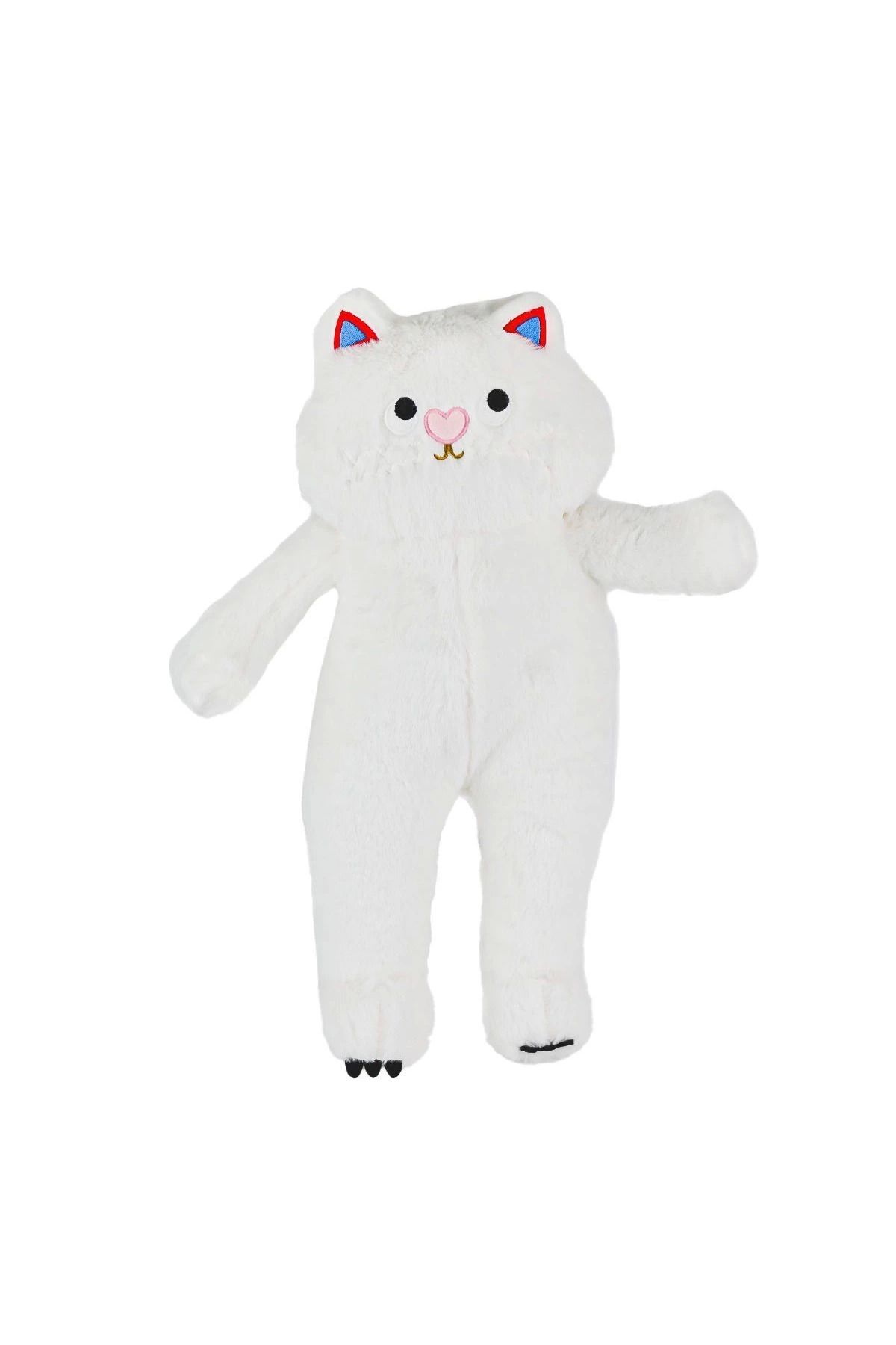 Angoravi 4806 Peluş Uzun Kedi 55 cm Beyaz -My Friend Toys