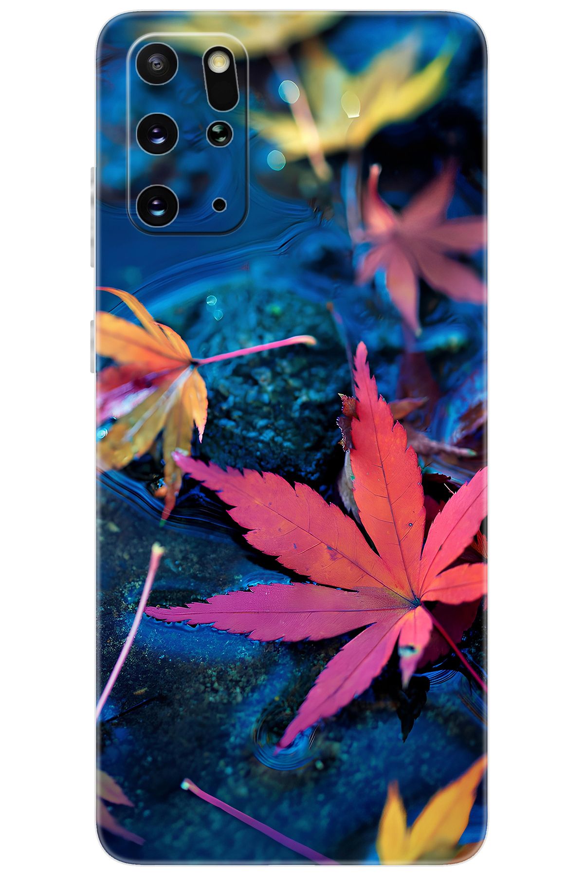 Ceppare Samsung Galaxy S20 PLUS (SM-G985F) Uyumlu Kılıf Desen Baskılı Silikon Yapraklar STK:702 CP-ubxAi5Z