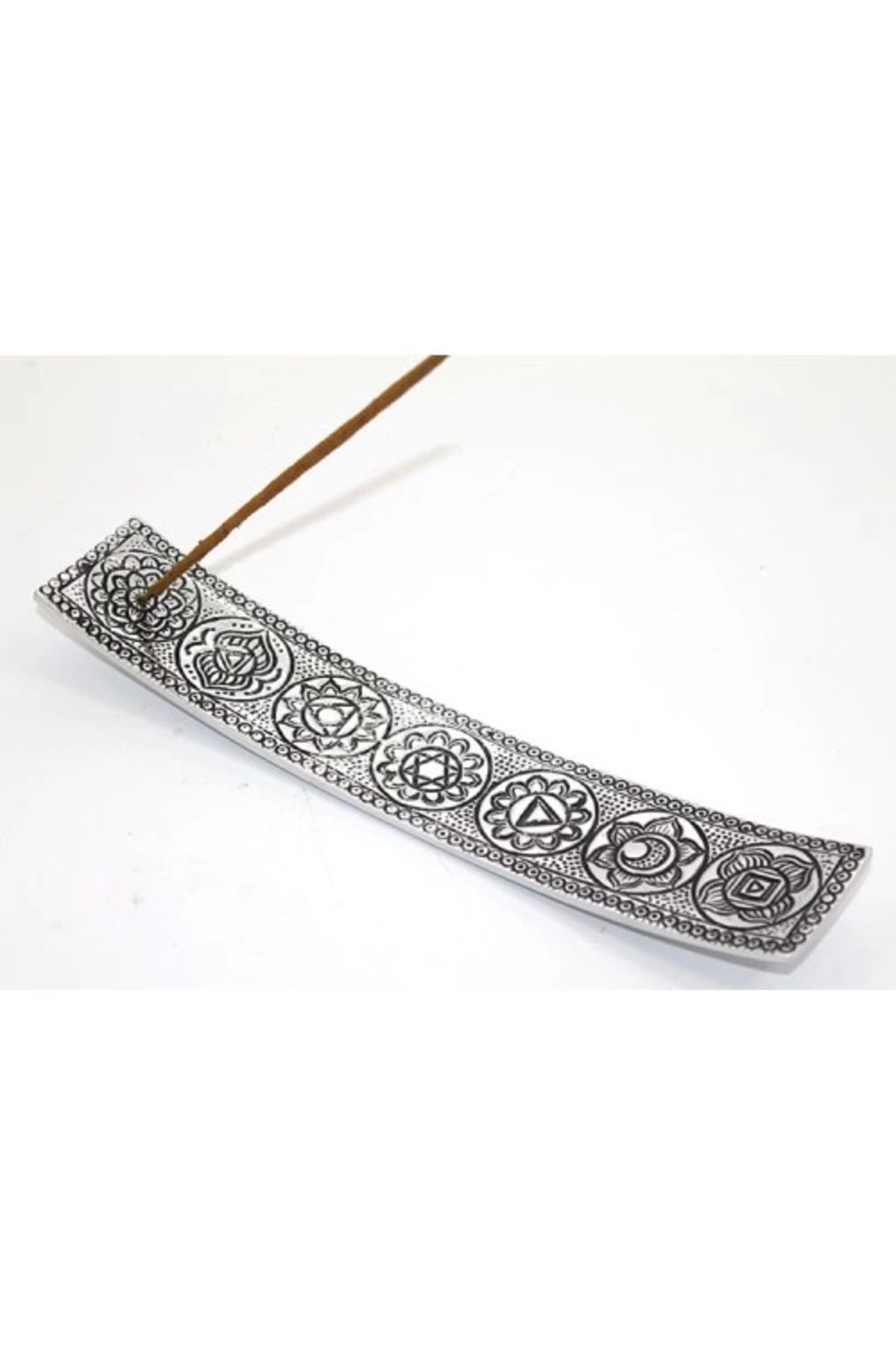 ÖYKÜ VE YİĞİT Metal Kayık 7 Çakra (Chakra) Tütsülük