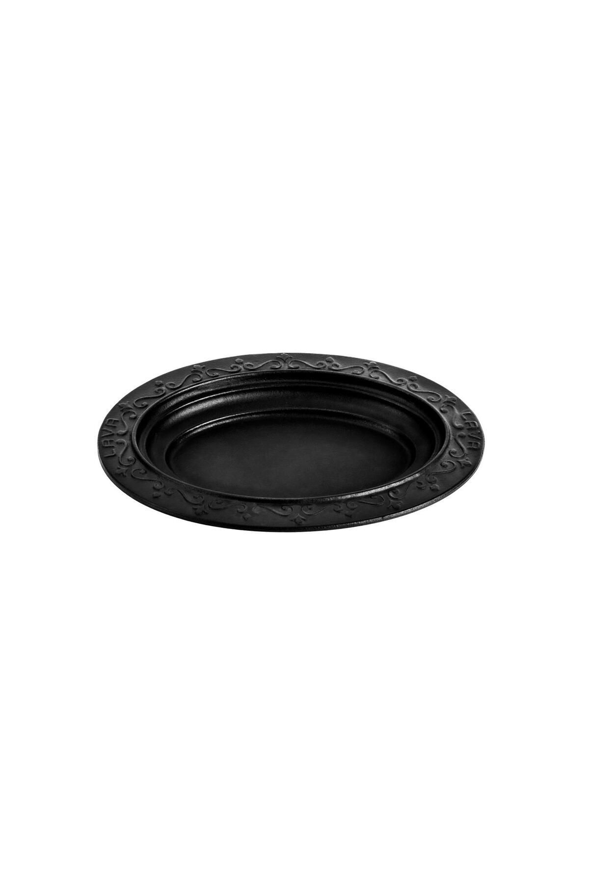 Lava Döküm Oval Döner, Kebap Tabağı. Ölçü 21x16cm.