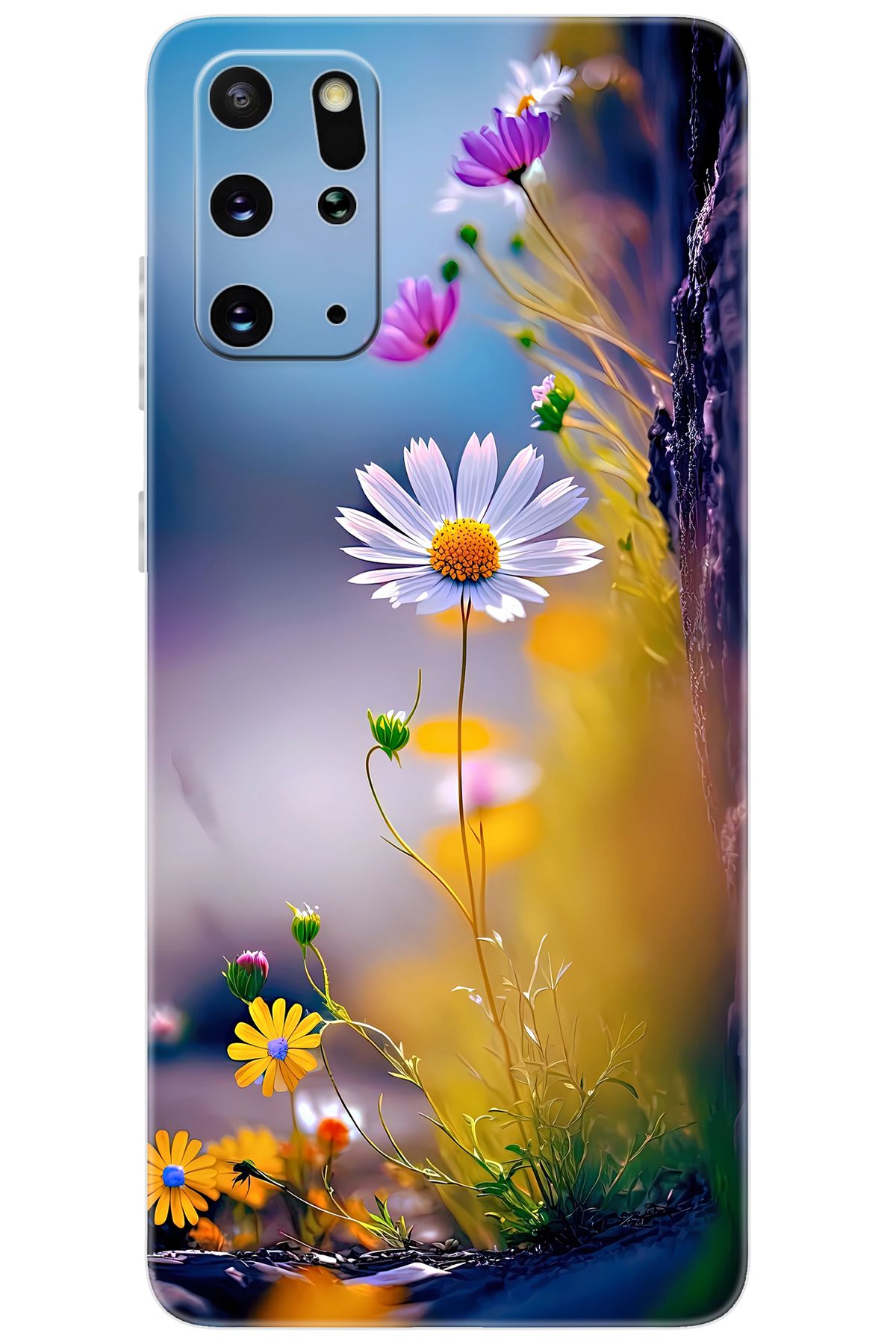 Ceppare Samsung Galaxy S20 PLUS (SM-G985F) Uyumlu Kılıf Desen Baskı Silikon Papatya Seri STK:1000 CP-EUKh0n5