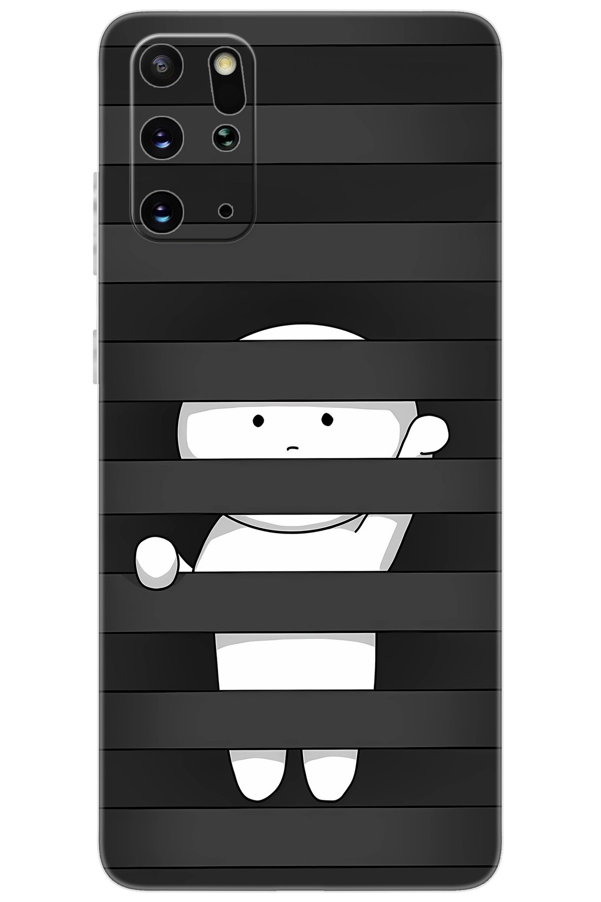 Ceppare Samsung Galaxy S20 PLUS (SM-G985F) Uyumlu Kılıf Desenli Silikon Saklanan Karakter STK:665 CP-vhf0kdm