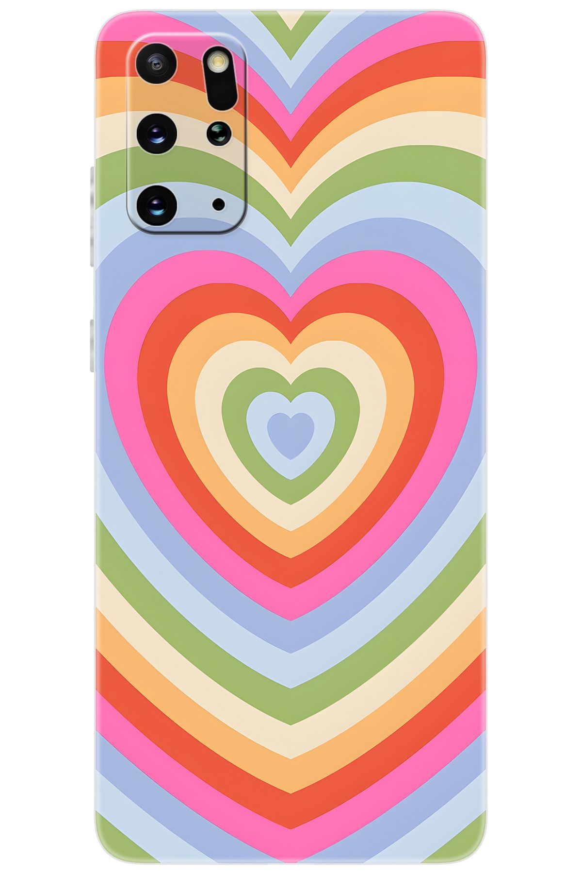 Ceppare Samsung Galaxy S20 PLUS (SM-G985F) Uyumlu Kılıf Desenli Silikon Renkli Kalpler STK:1019 CP-AAm1pdG