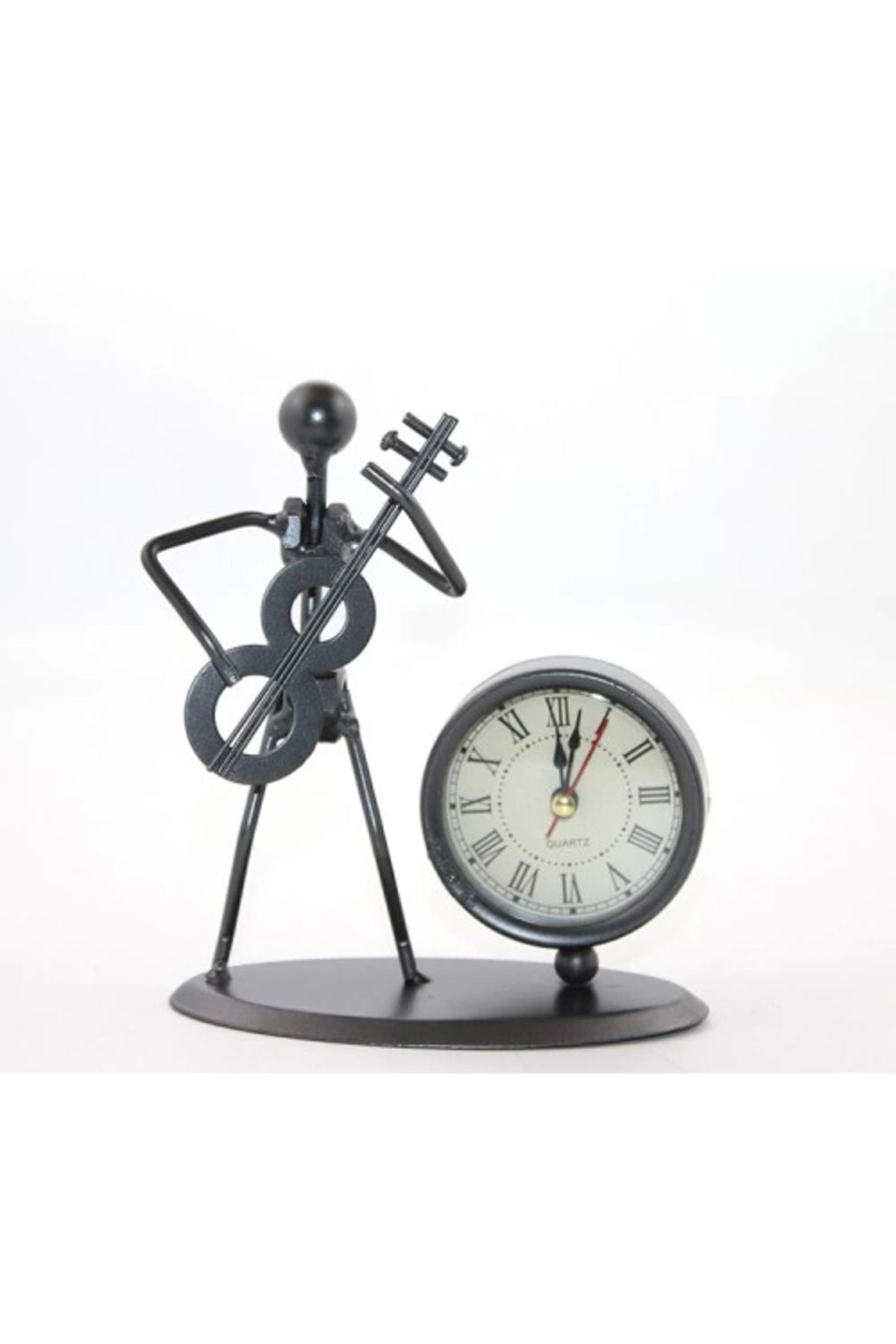 ÖYKÜ VE YİĞİT Metal Müzisyen Saat Model 2