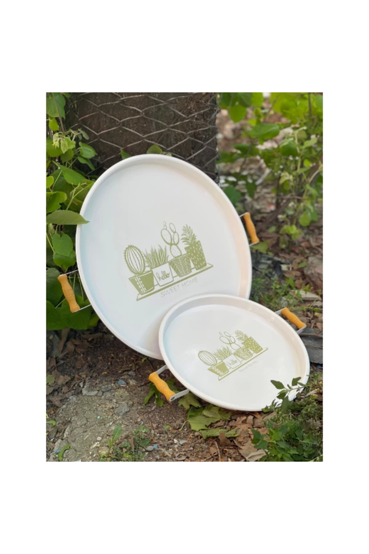 CPU ELEKTRONİK-Double Round Presentation Tray Set 3