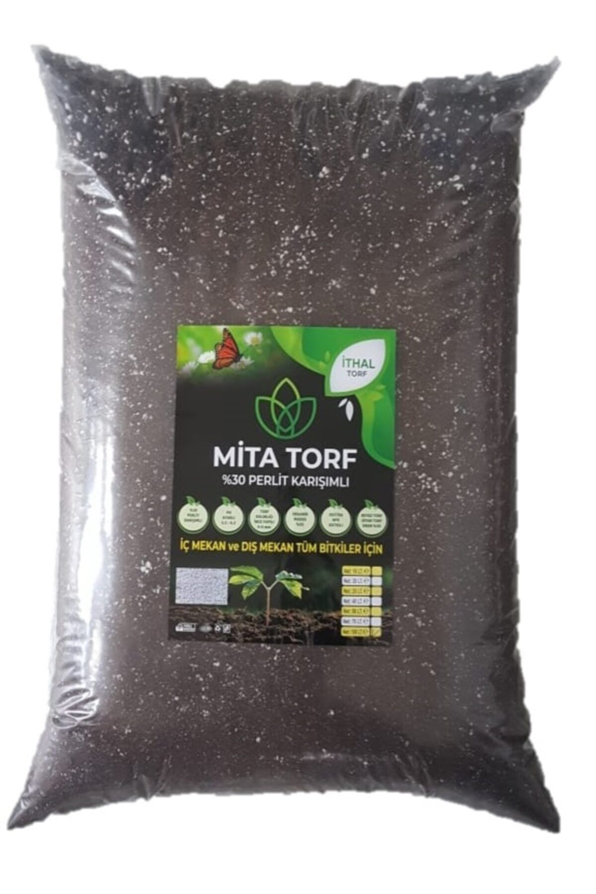 mita tarım Ithal Torf, 100 lt, Perlitli Torf Toprak