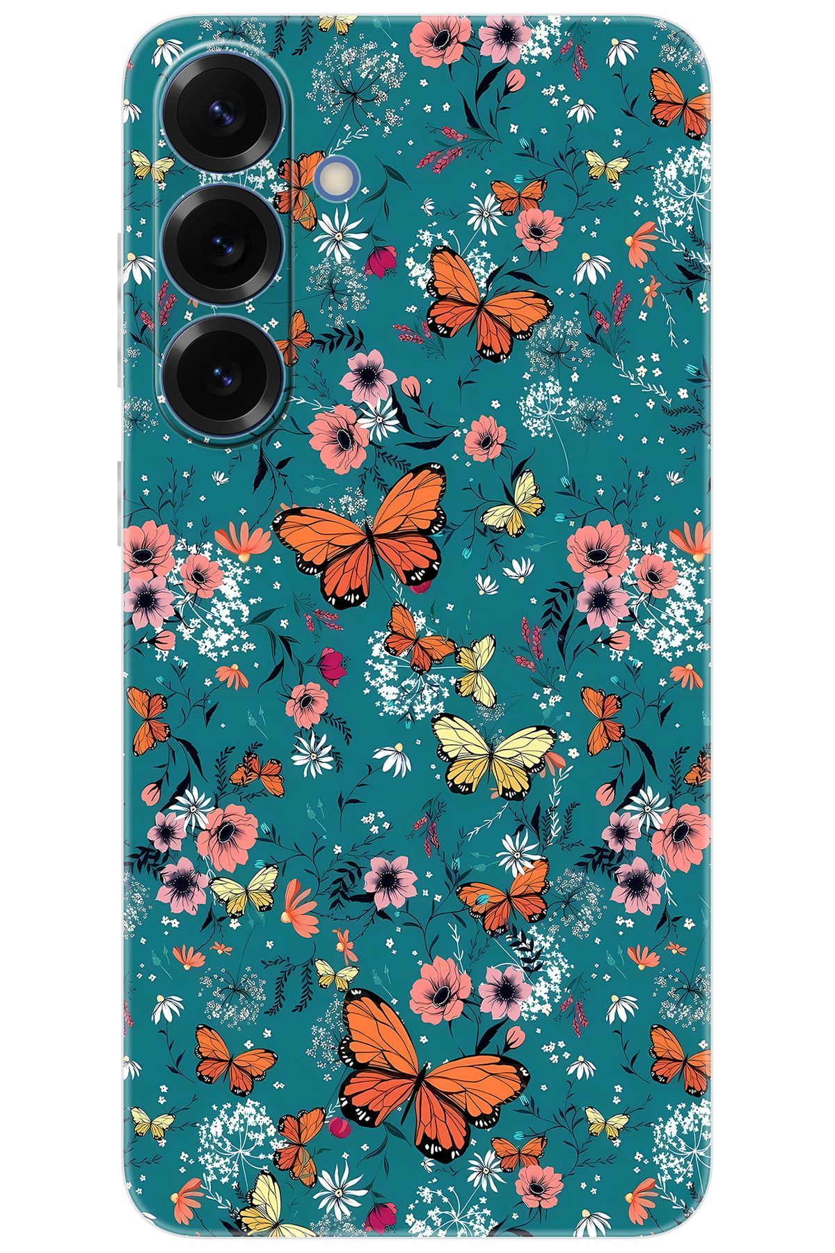 Ceppare Samsung Galaxy S25 PLUS (SM-S936B) Uyumlu Kılıf Desen Baskılı Silikon Kelebek STK:680 CP-yQfq8Ub