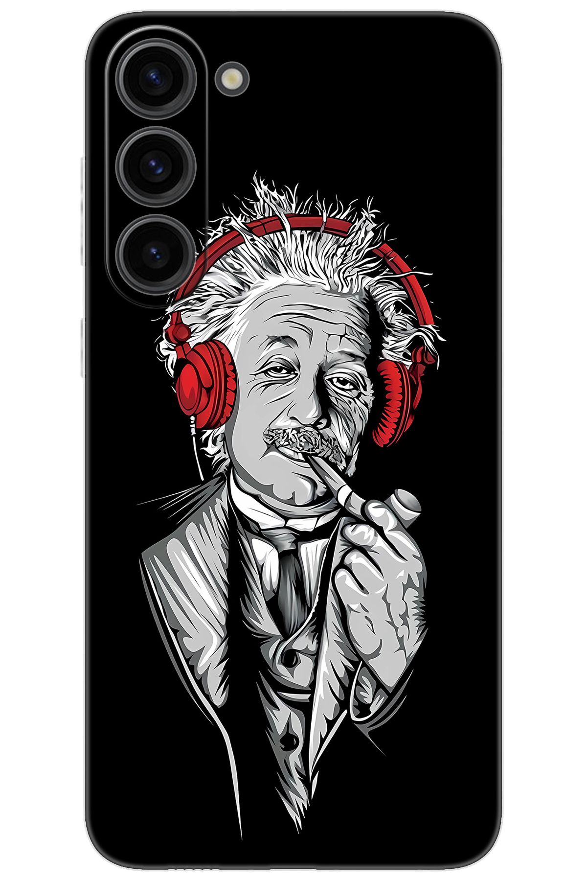 Ceppare Samsung Galaxy S23 PLUS (SM-S916B) Uyumlu Kılıf Desenli Silikon Albert Einstein STK:658 CP-XdUGhoF