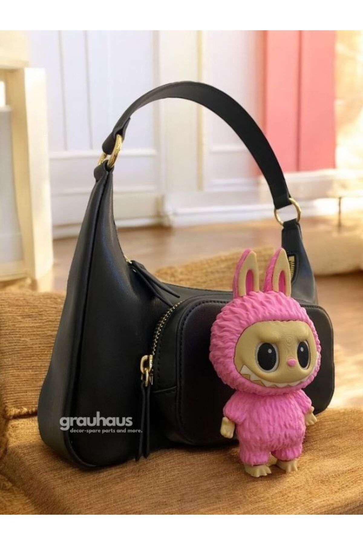 GRAUHAUS Labubu Çanta Charmı 15 CM Premium Kalite