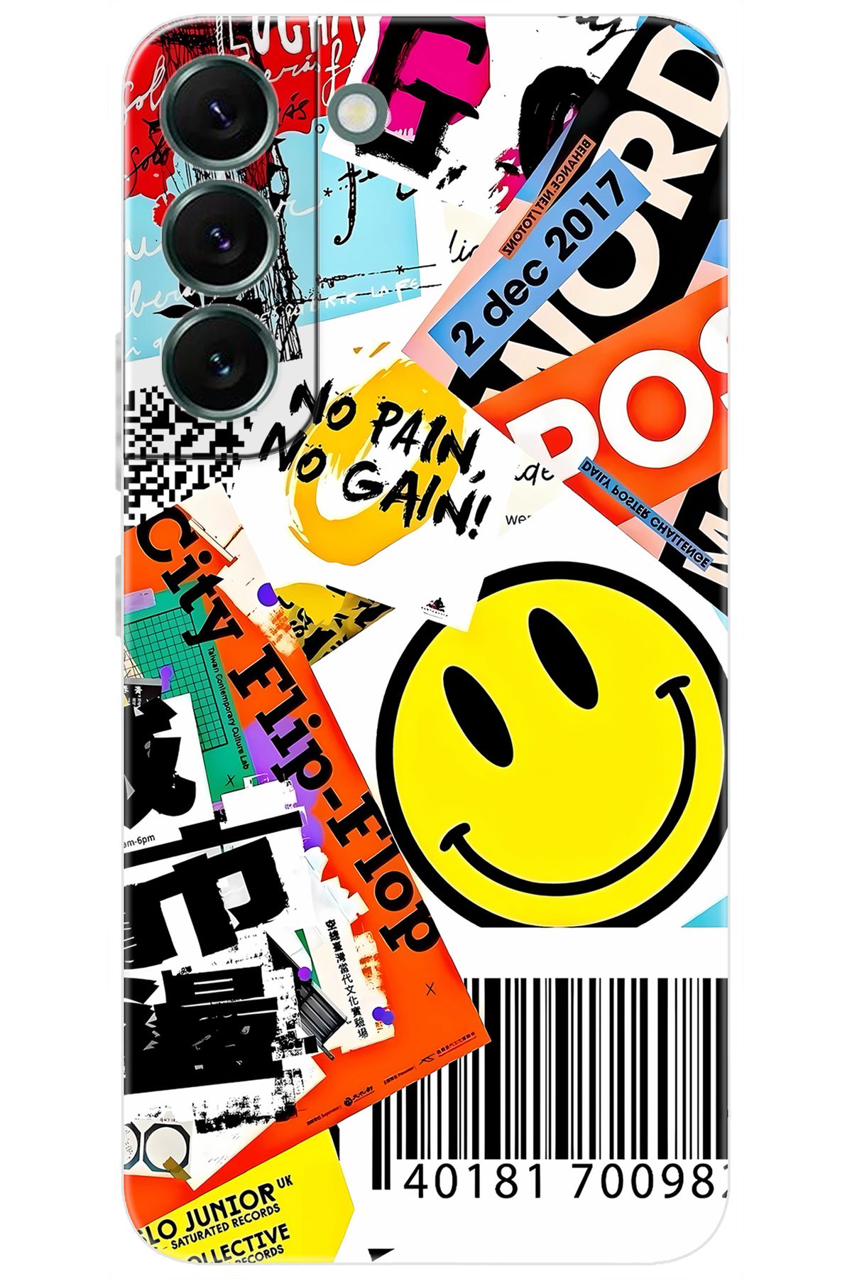 Ceppare Samsung Galaxy S22 PLUS (SM-S906E) Uyumlu Kılıf Desenli Silikon No Pain No Gain STK:694 CP-UrwEAqS