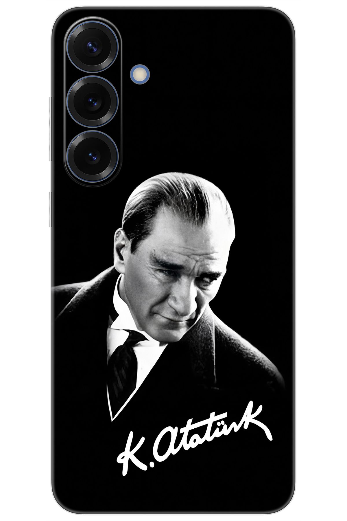Ceppare Samsung Galaxy S25 PLUS (SM-S936B) Uyumlu Kılıf Silikon Mustafa Kemal Atatürk STK:390 CP-uFa1fj9