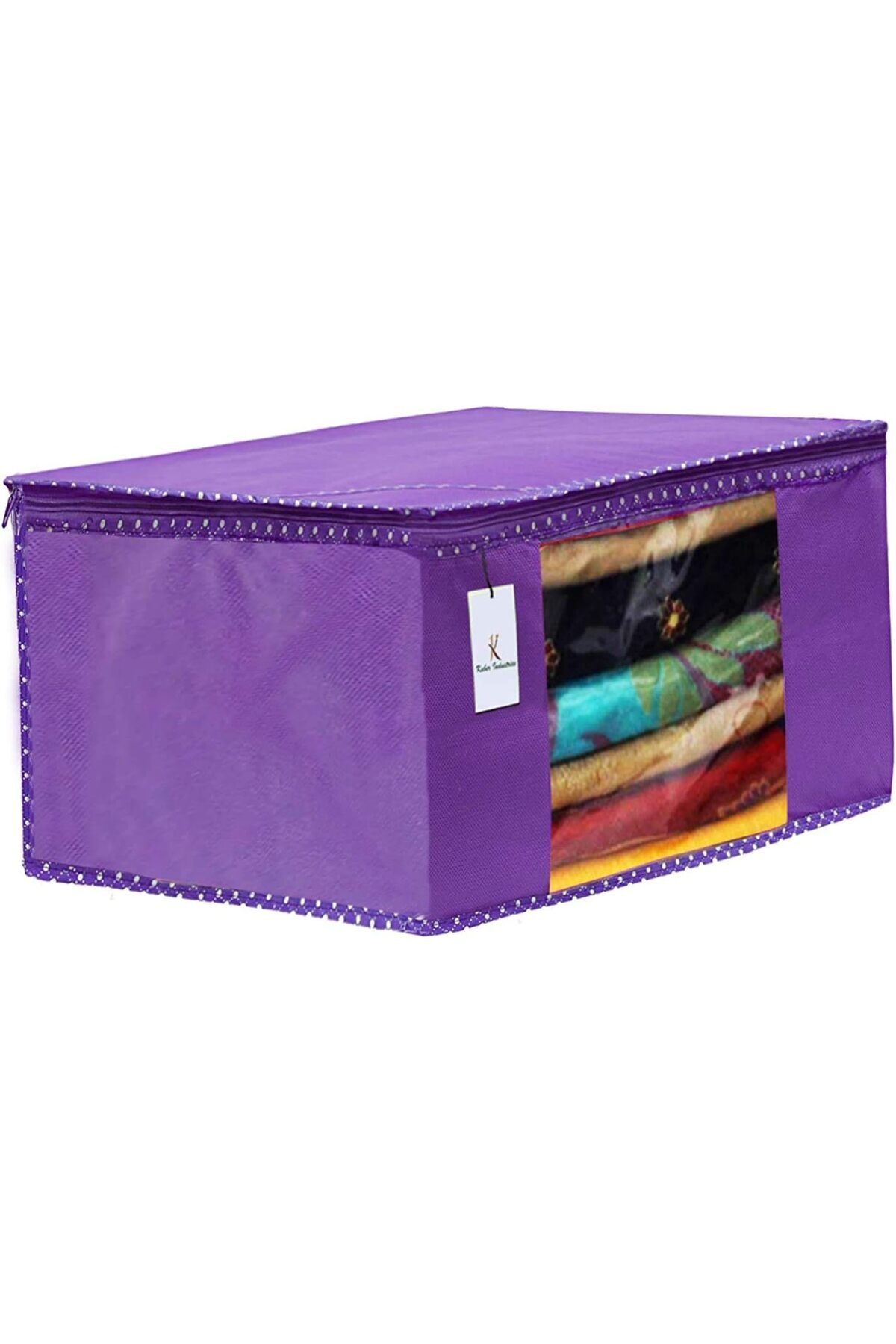 Generic-Kuber Industries 3 Piece Non Woven Fabric Clothes Organizer Set With Transparent Window, Extra Larg 6