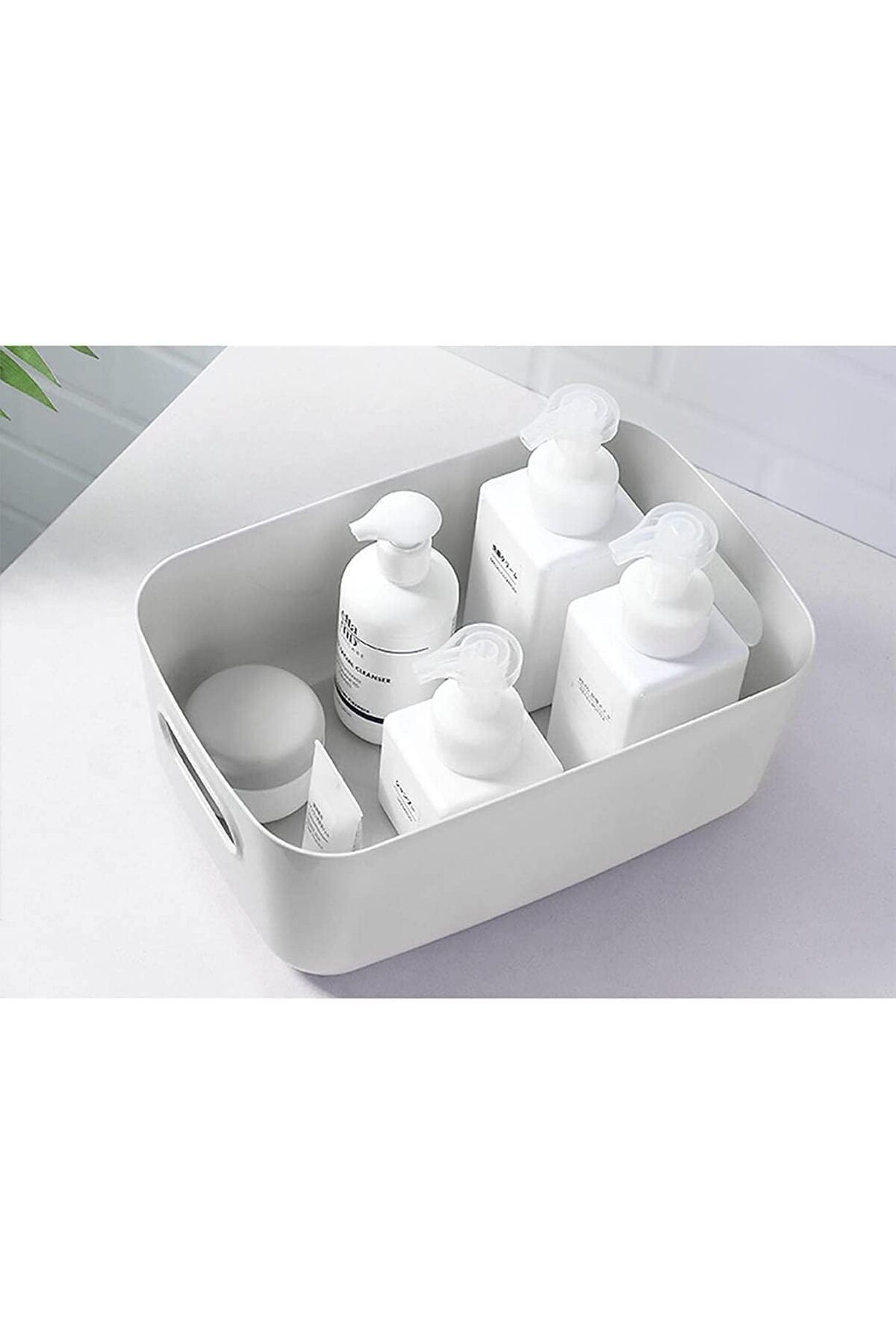 Generic-SYOSI Plastic Storage Basket, 6 Pc Open Storage Boxes with Handles - Multiple Colour Organisation B 6
