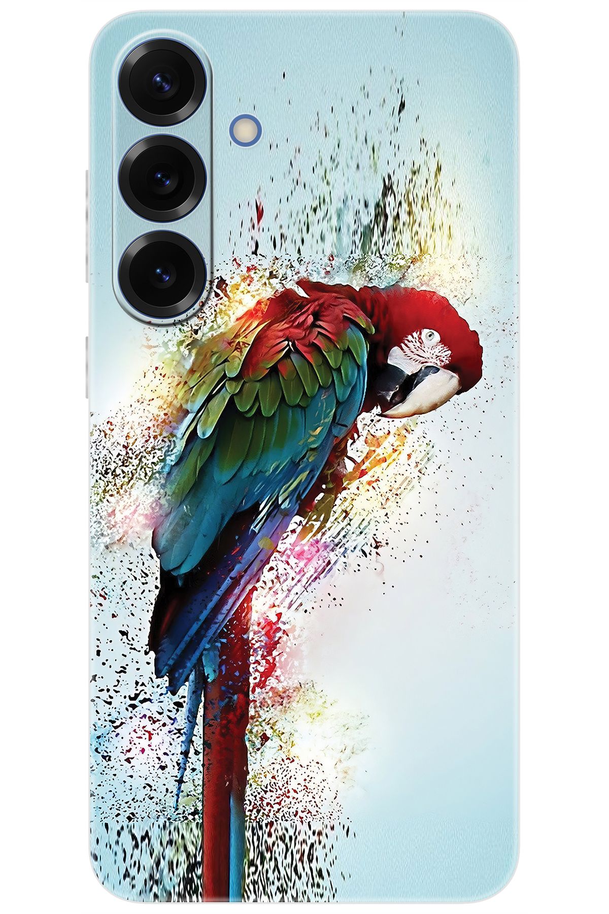 Ceppare Samsung Galaxy S25 PLUS (SM-S936B) Uyumlu Kılıf Desen Baskılı Silikon Papağan STK:562 CP-hh3ZB7m