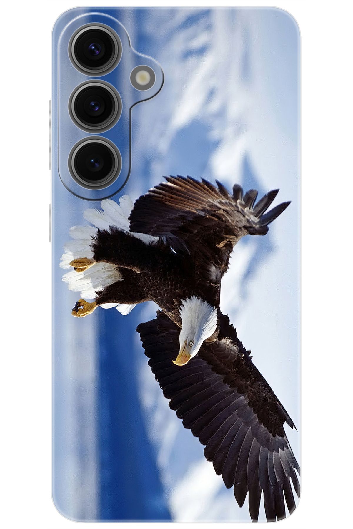 Ceppare Samsung Galaxy S24 PLUS (SM-S926B) Uyumlu Kılıf Desen Baskılı Silikon Kartal STK:183 CP-YYFqJne
