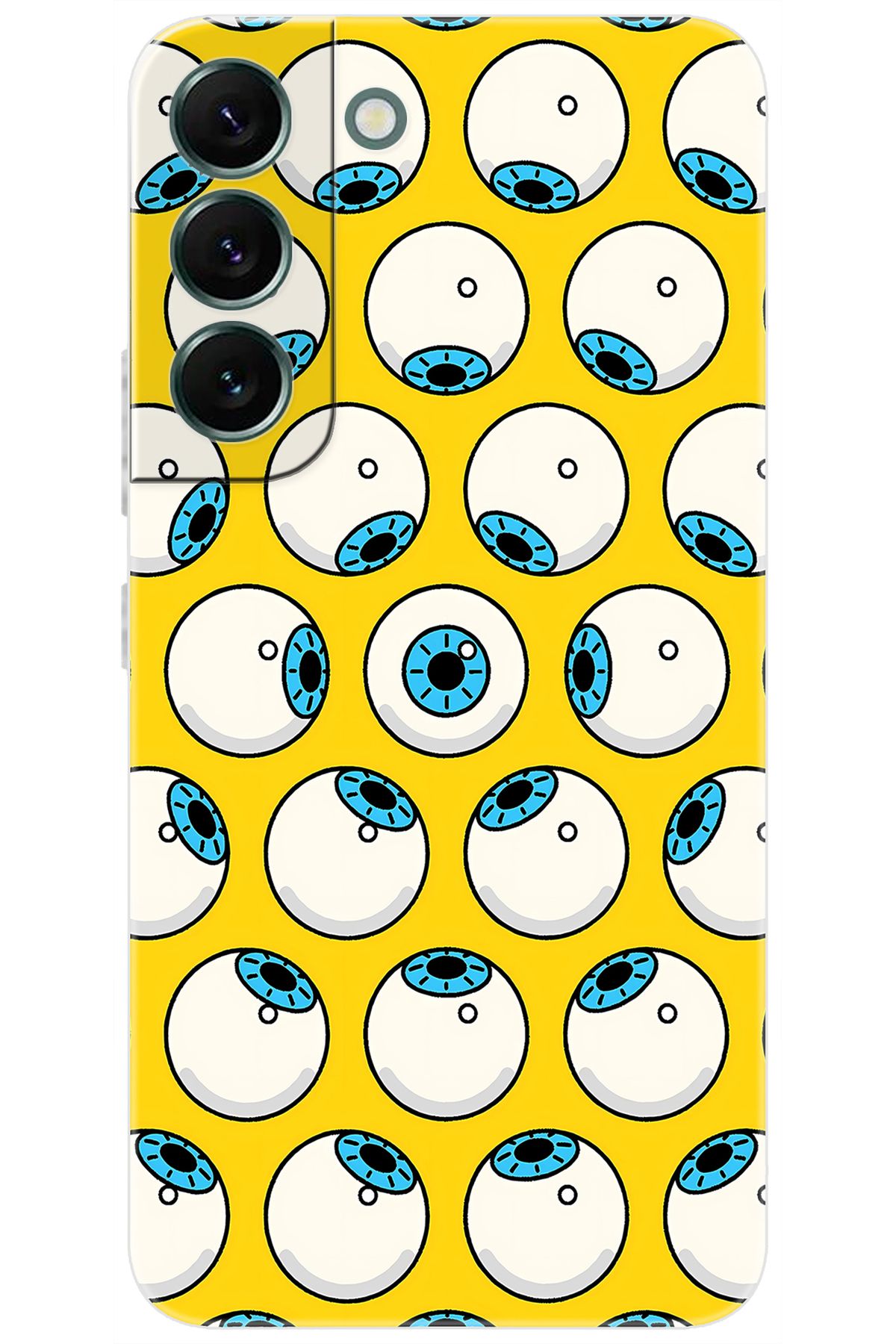 Ceppare Samsung Galaxy S22 PLUS (SM-S906E) Uyumlu Kılıf Desen Baskılı Silikon Gözler STK:619 CP-CfZHRe0