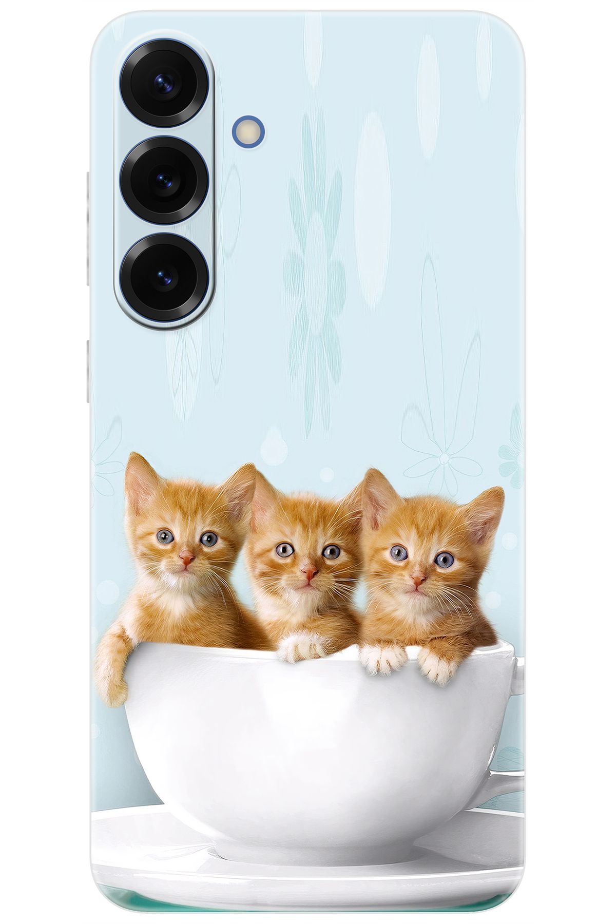 Ceppare Samsung Galaxy S25 PLUS (SM-S936B) Uyumlu Kılıf Desen Baskı Silikon Yavru Kediler STK:194 CP-WFDvBgJ