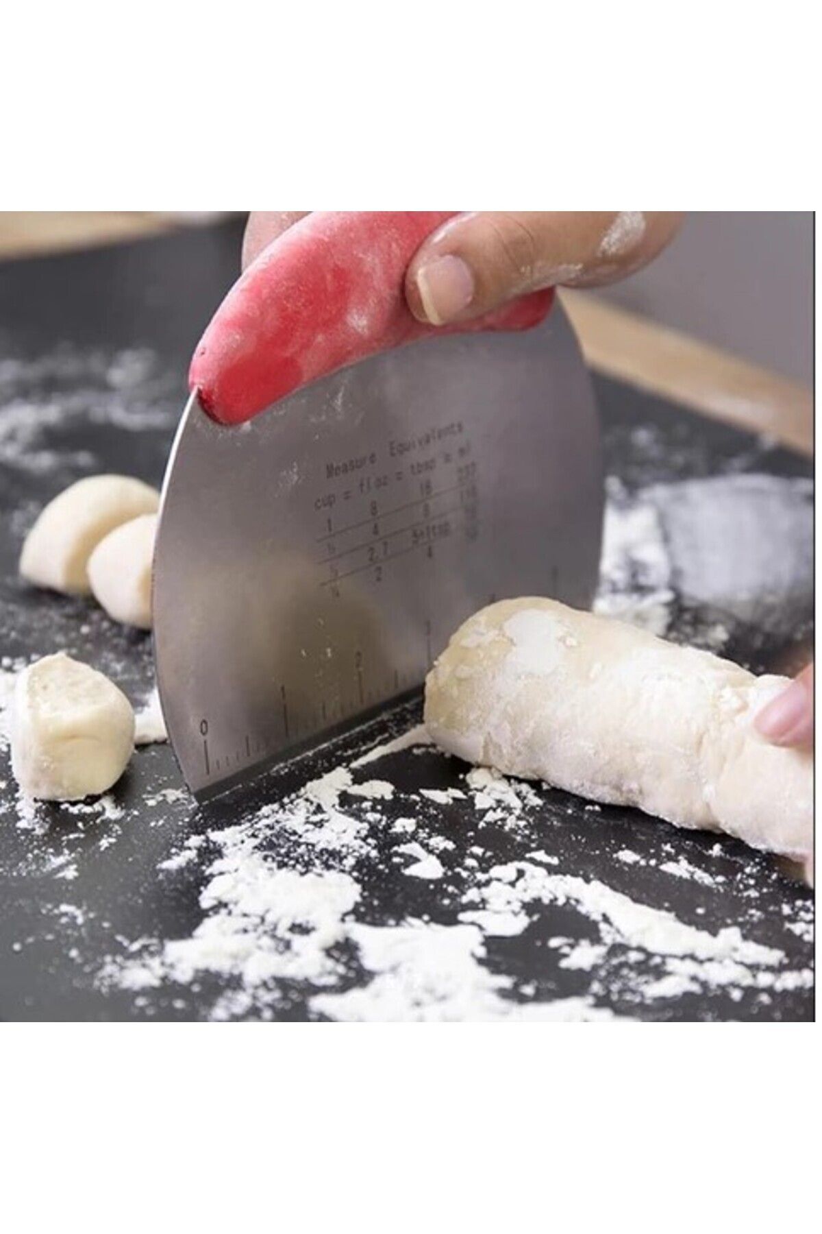 AyFi Home Paslanmaz Çelik Hamur Kesme ve Şekillendirme Spatulası