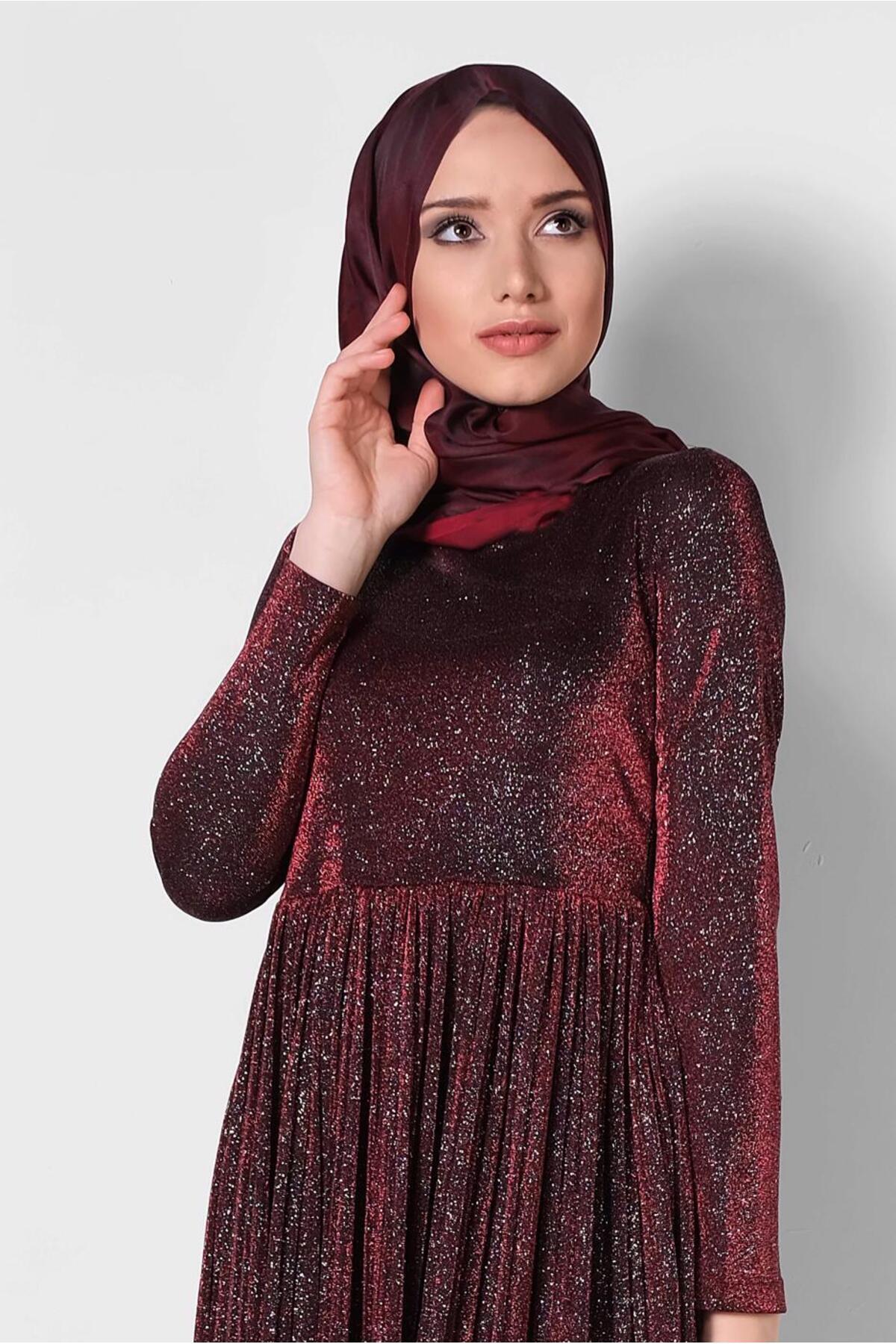 آلوینا لباس مجلسی پلیسه دار اکلیلی ۴۱۲۶ آلوینا لباس مجلسی پلیسه دار اکلیلی ۴۱۲۶