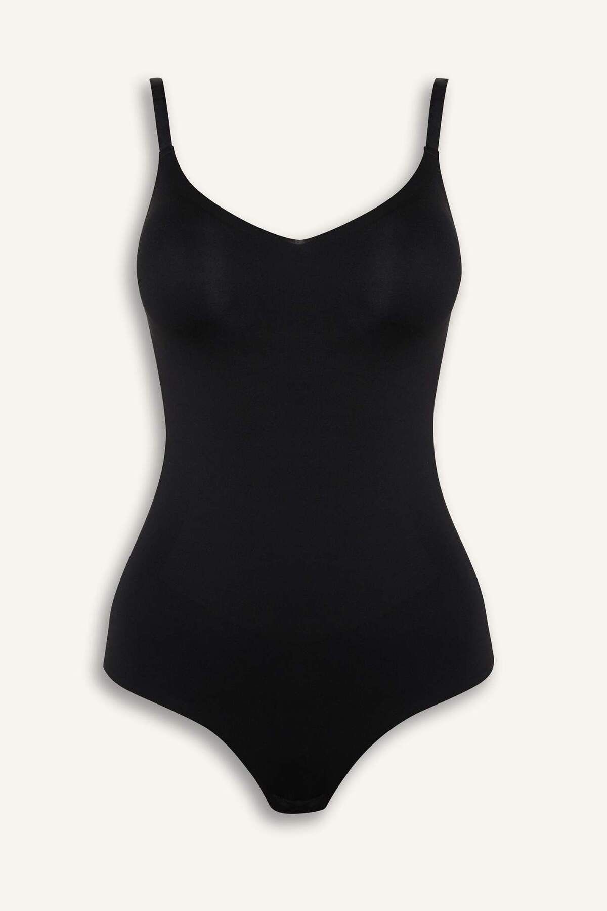 DeFacto Çıkarılabilir Pedli Ten Rengi Bodysuit Korse-Fall in Love E4743AX25SM