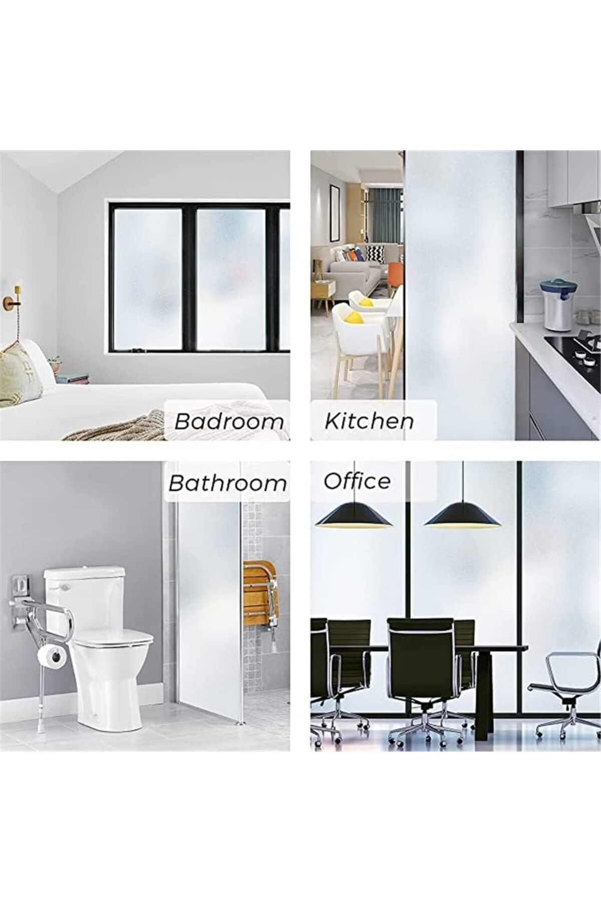Generic-Privacy Window Films, Window Stickers, Window Film Frosted Glass Window Clings for Privacy Non-Adhe 5
