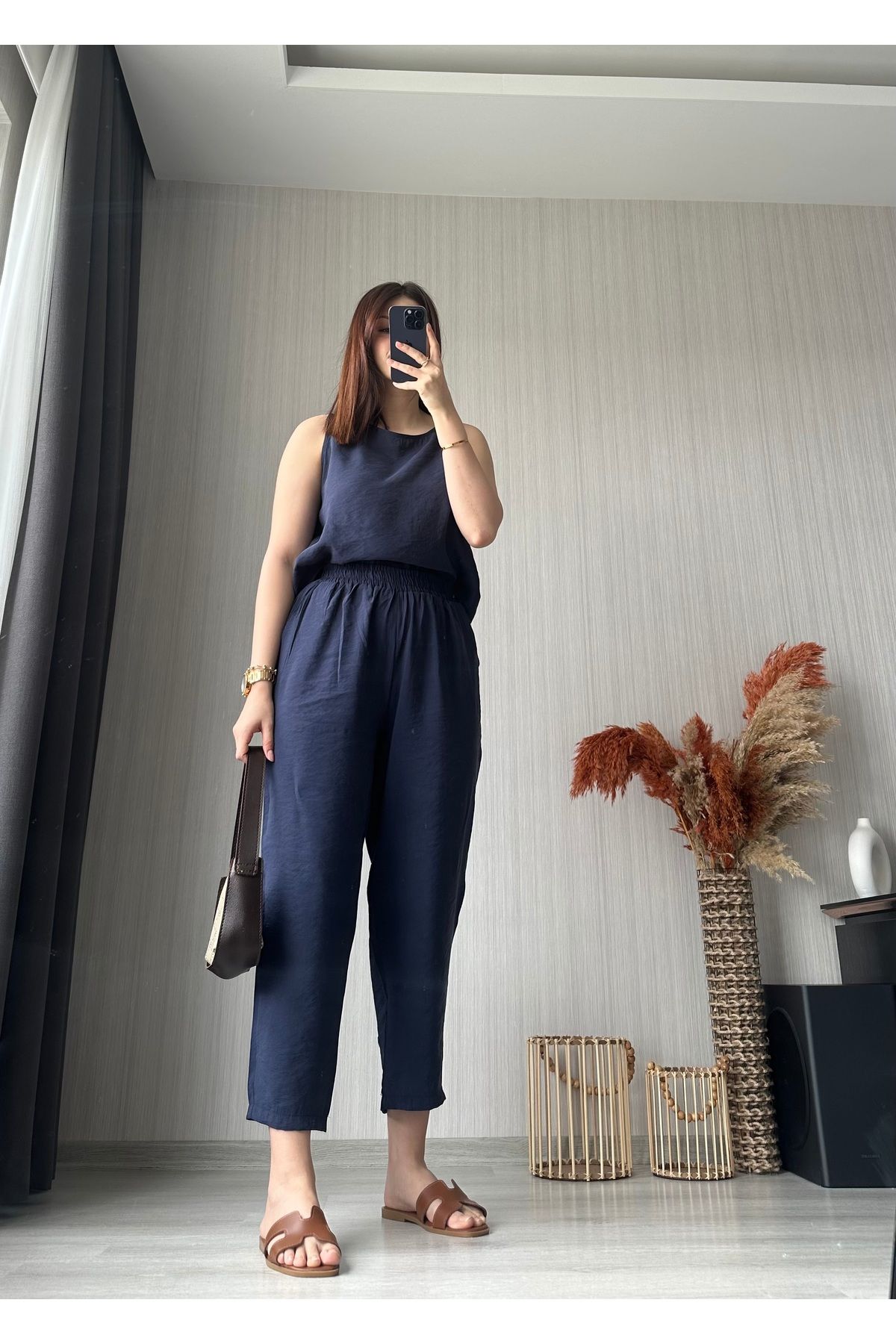 ButikNo35 Lacivert Bluz Pantolon Takım