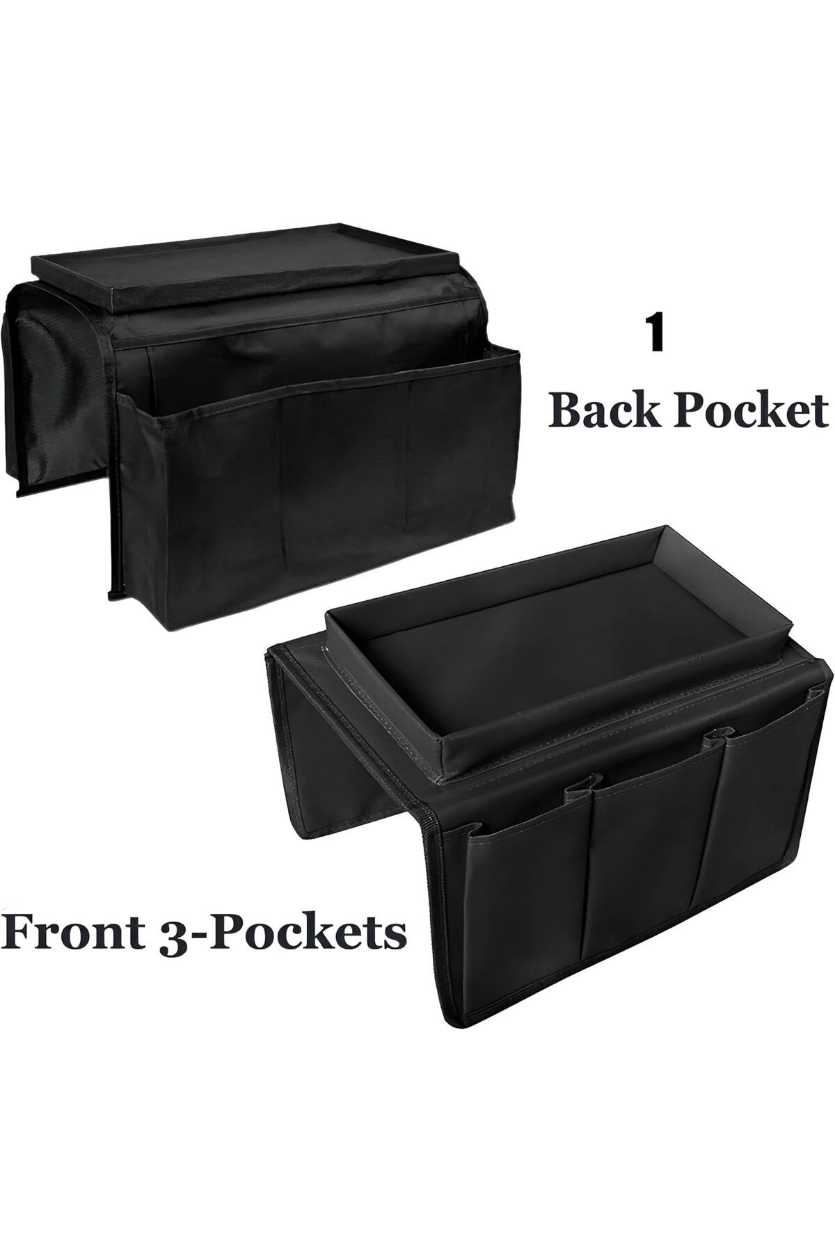 Generic-X spring Couch Armrest Organizer, 30x18x18cm Large Capacity Storage Box with No-Slip Backing and 5 5