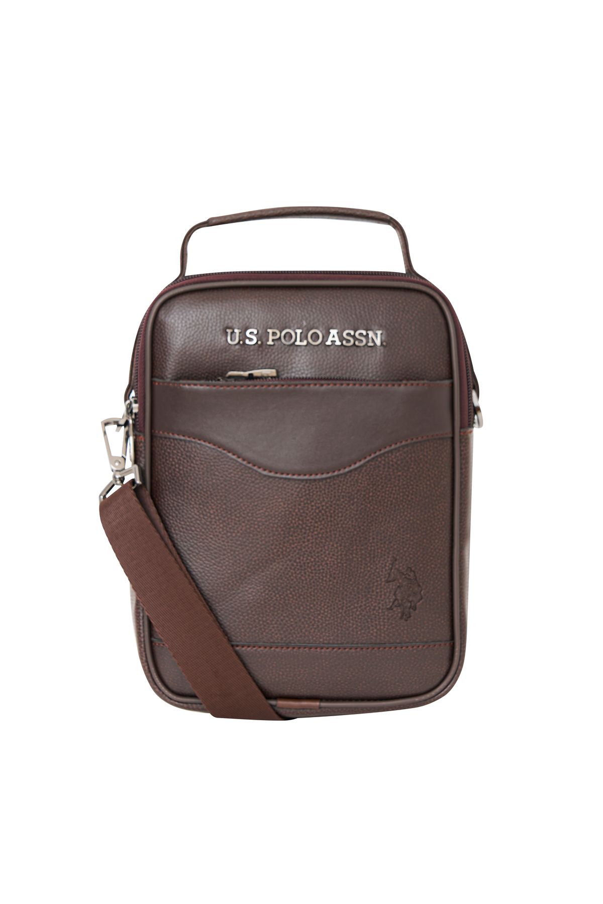U.S. Polo Assn. Us polo assn 25045-25040 Erkek omuz çantası Postacı çantası KAHVE