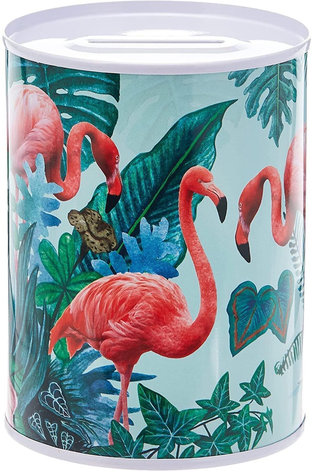 Generic-ECVV Coin Box, Bank Money Saving Jar Tin Box Containers 7.5 X 10.5 Cm, Assorted Design 3