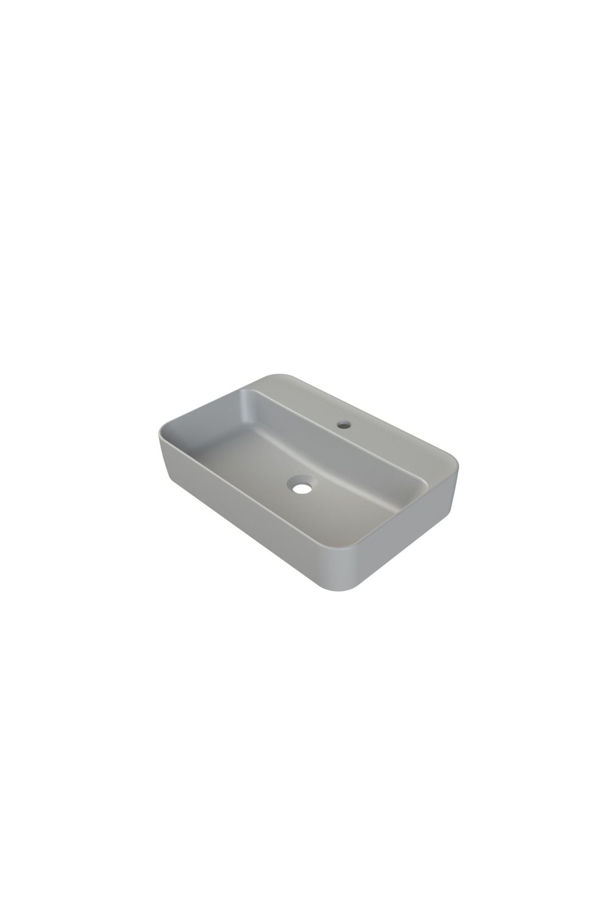 Turkuaz MAT GRİ HERA 60X38 CM LAVABO (BATARYASIZ)