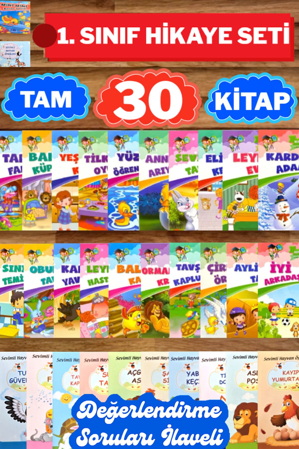 Altınpost Yayınları MEB Onaylı-Tavsiyeli 1. Sınıf Hikaye Seti (Değerlendirme Soruları İlaveli)|Tam 30 Adet Hikaye Kitabı