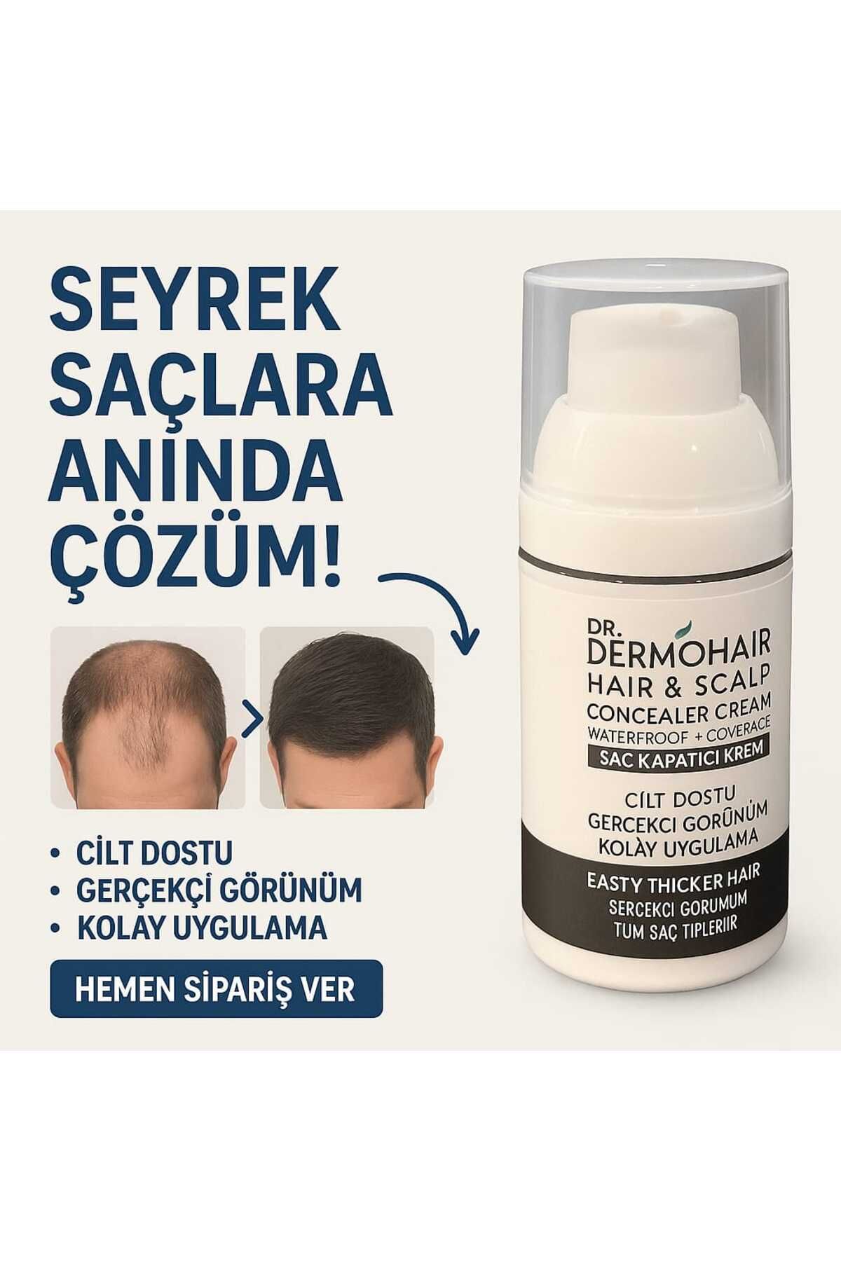DR. DermoHair Saç Kapatıcı Krem Boya