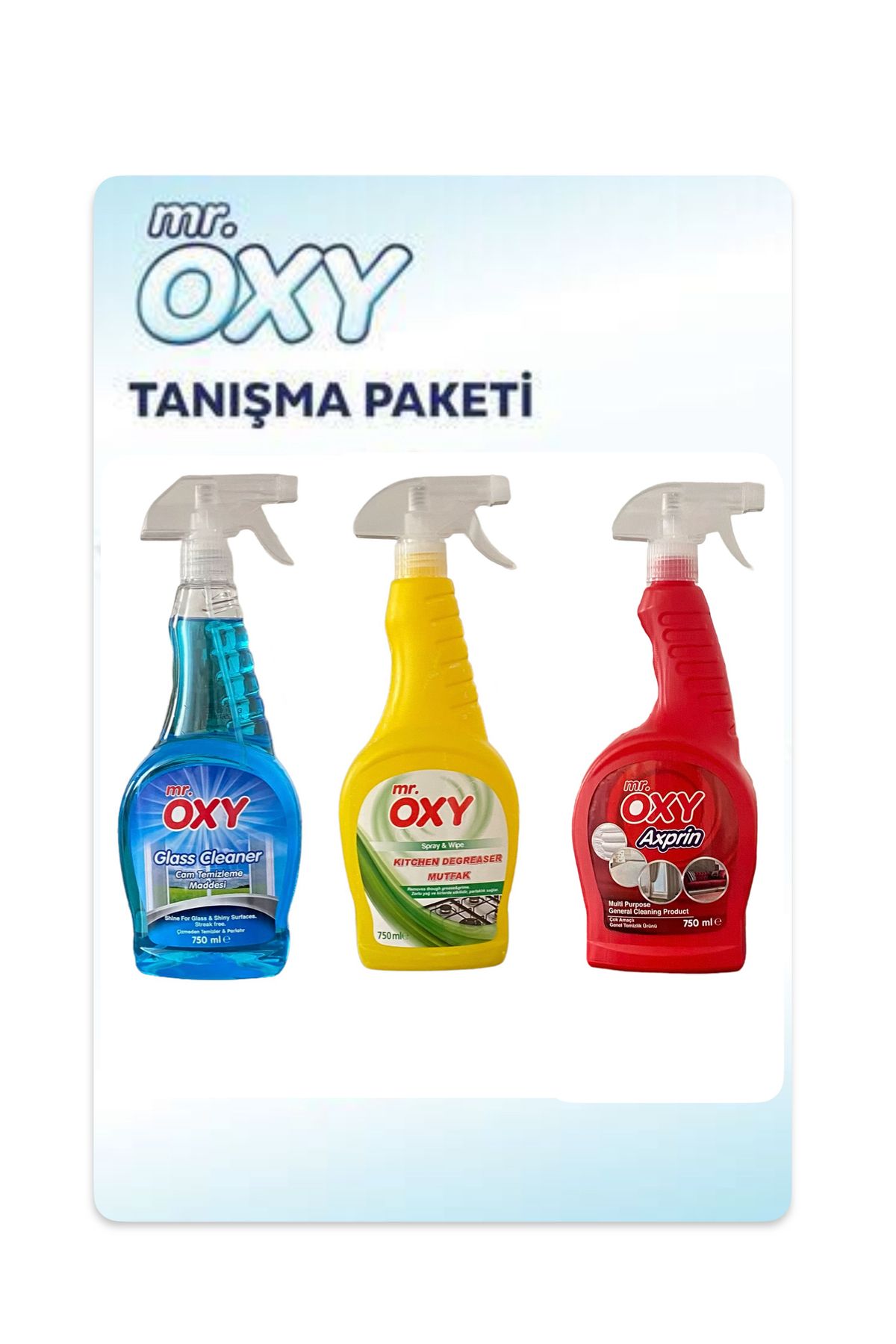 Oxy Mr Temizlik Seti 3 Lü 3x750ml