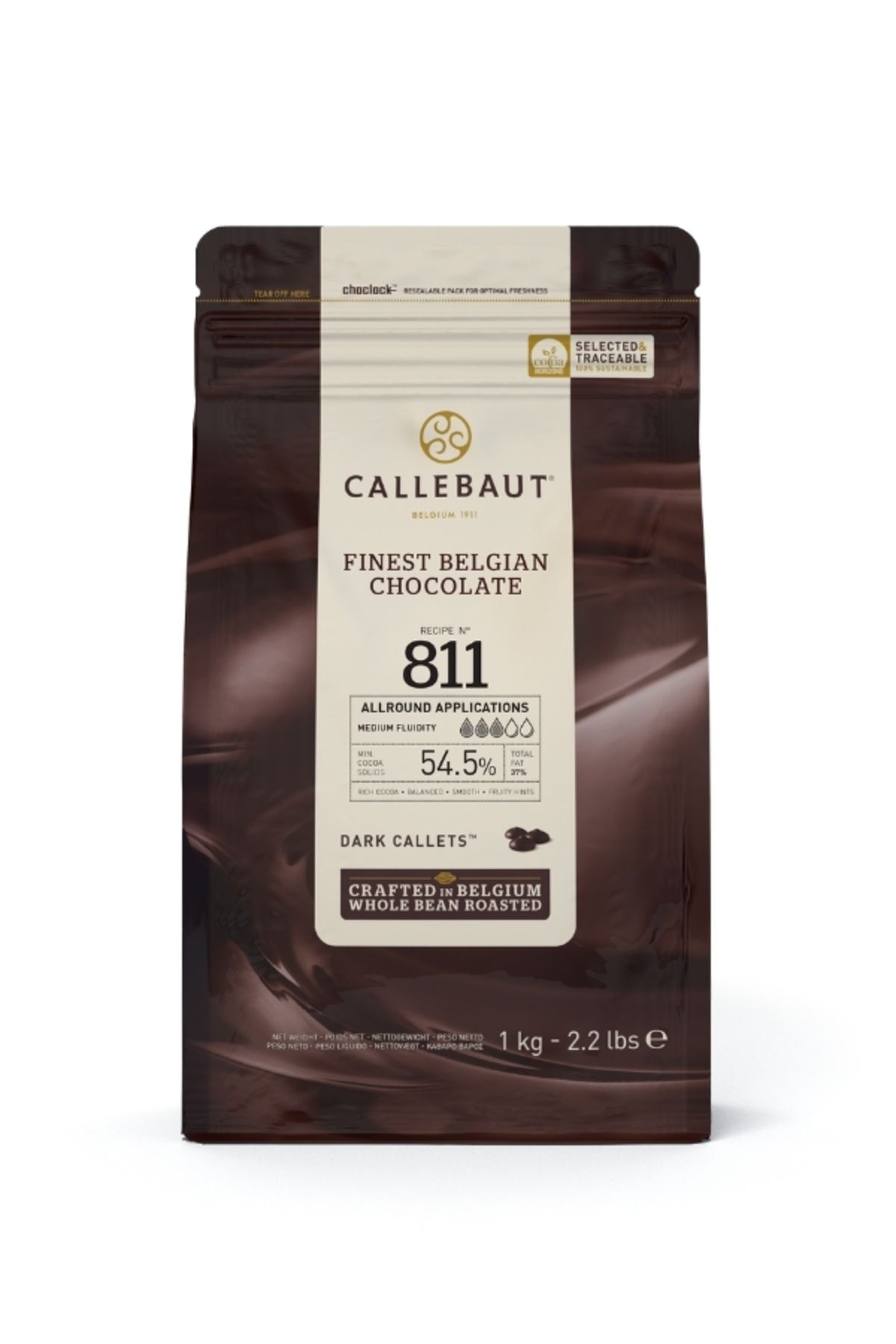 Callebaut 811 Bitter Kuvertür Drop Çikolata 1 Kg