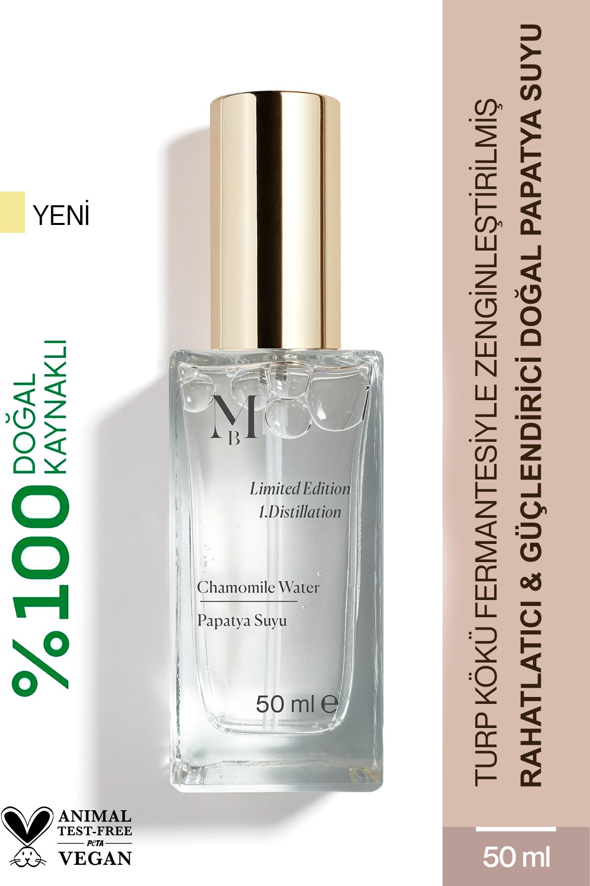 MİSBAHÇE Papatya Suyu Rahatlatıcı & Nemlendirici Saç Açıcı Tonik 50 mL