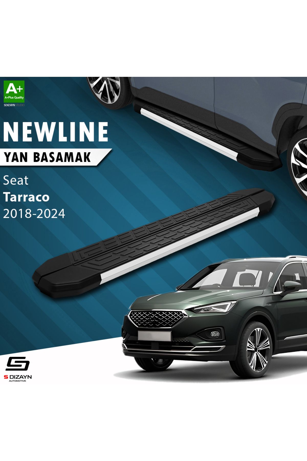 Life Tuning S-Dizayn Seat Tarraco NewLine Aluminyum Yan Basamak 193 Cm 2018-2024 A+ Kalite
